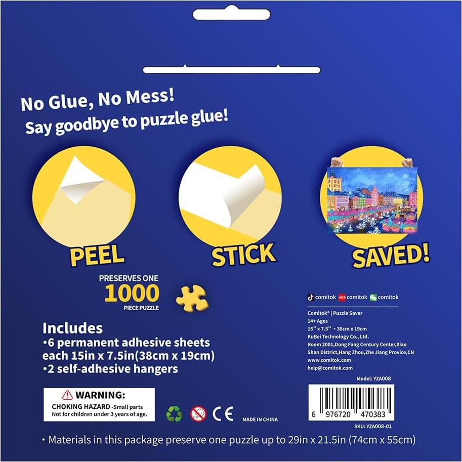 Ahorra Rompecabezas Comitok 1000 Piezas - 6 Hojas Adhesivas