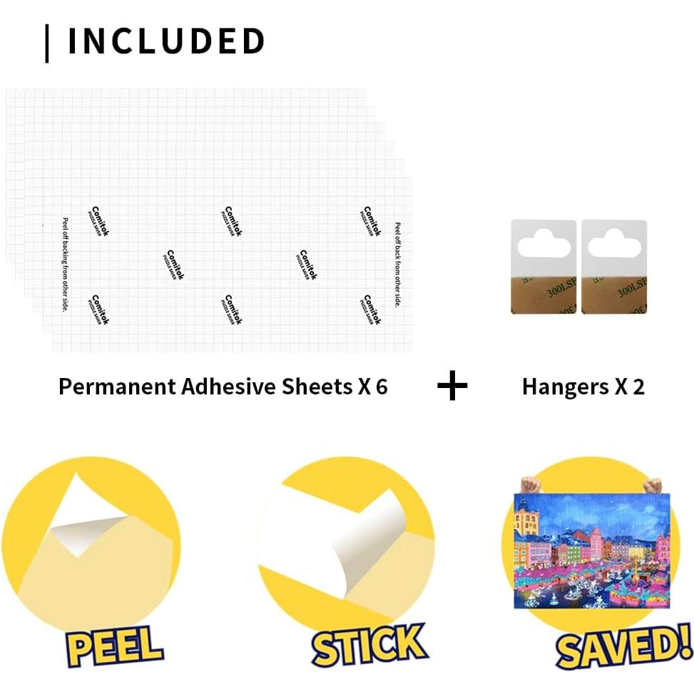 Ahorra Rompecabezas Comitok 1000 Piezas - 6 Hojas Adhesivas