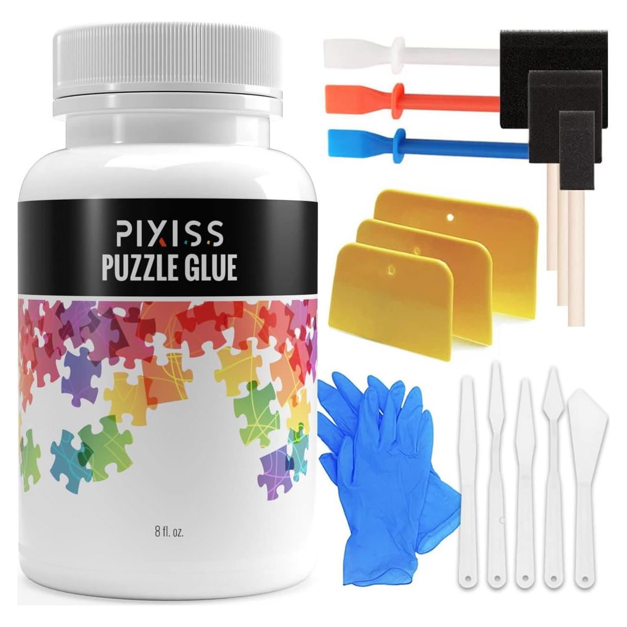Kit de Pegamento y Sellador para Puzzles Pixiss 8oz