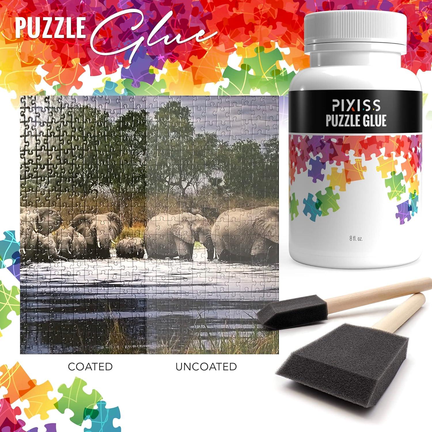 Kit de Pegamento y Sellador para Puzzles Pixiss 8oz