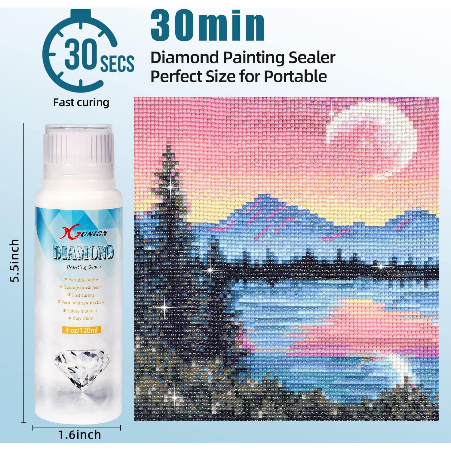 Sellador de Pintura de Diamante Xgunion 3-Pack 120ML Efecto Brillante