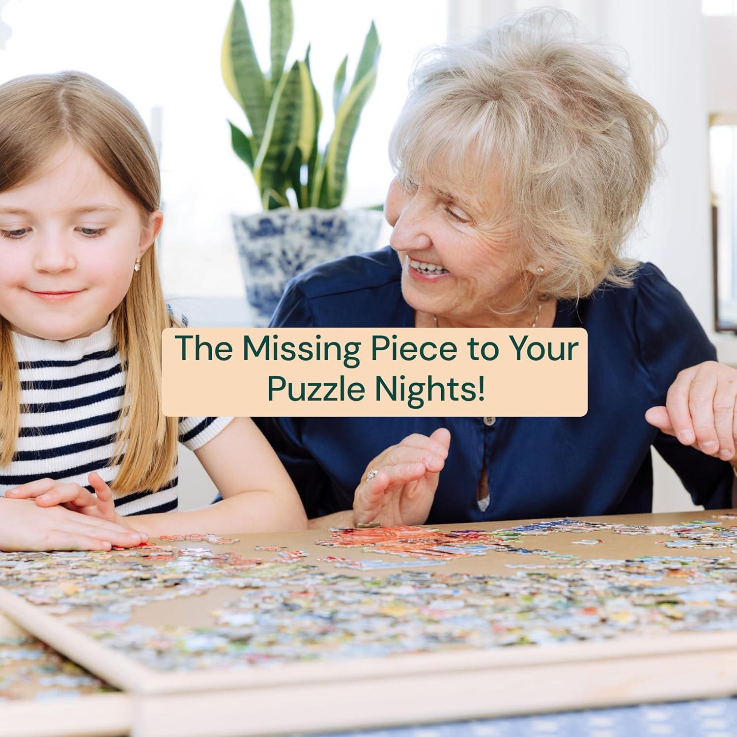 Tablero de Rompecabezas Rotatorio PlayVibe 1500 Piezas con Cajones