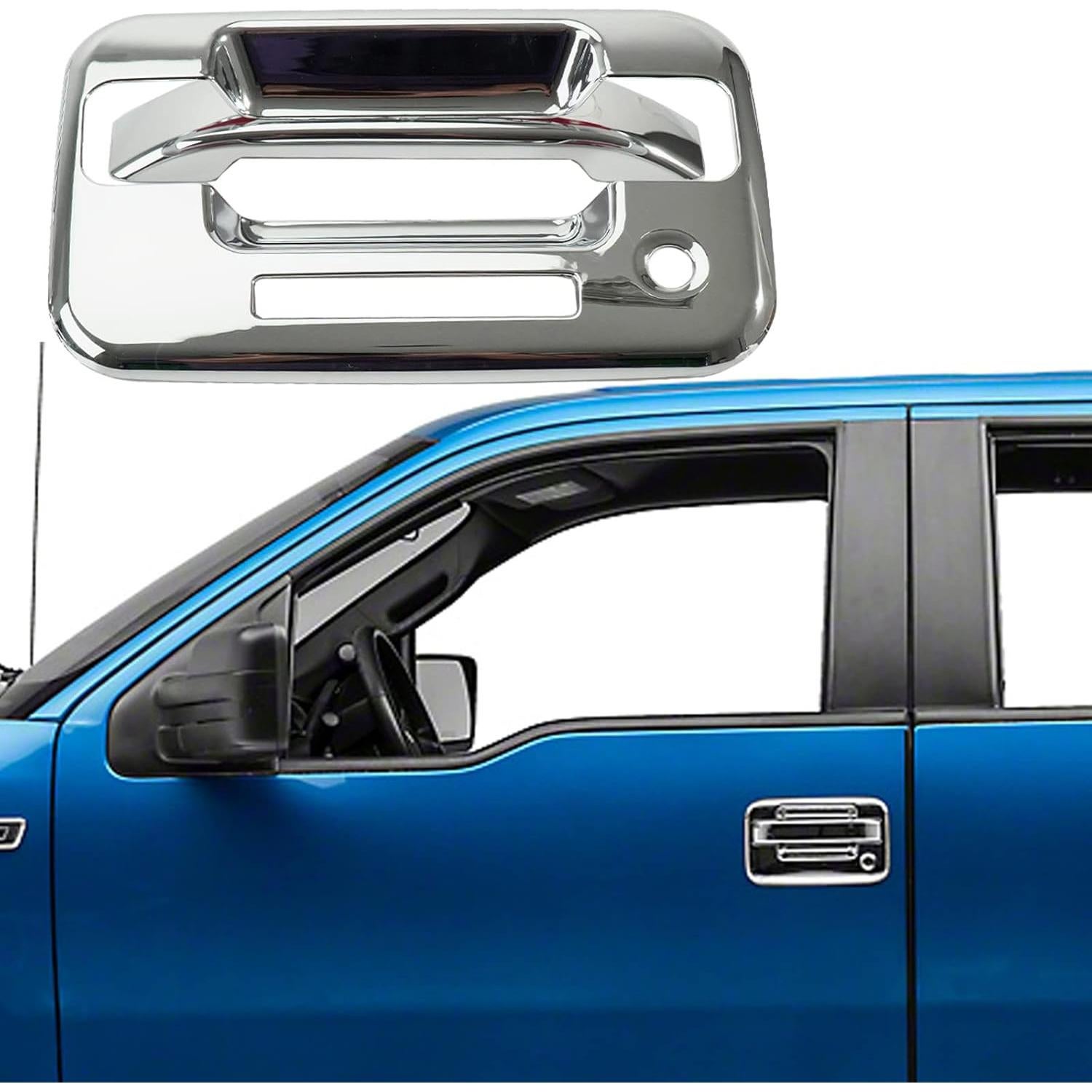 Cubiertas de Manijas de Puerta Cromadas AUCERAMIC para Ford F150 2004-2014