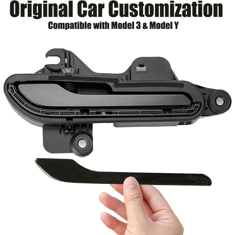 Cubiertas de Manijas de Puerta Yeapop para Tesla Modelo 3 y Y - Negro