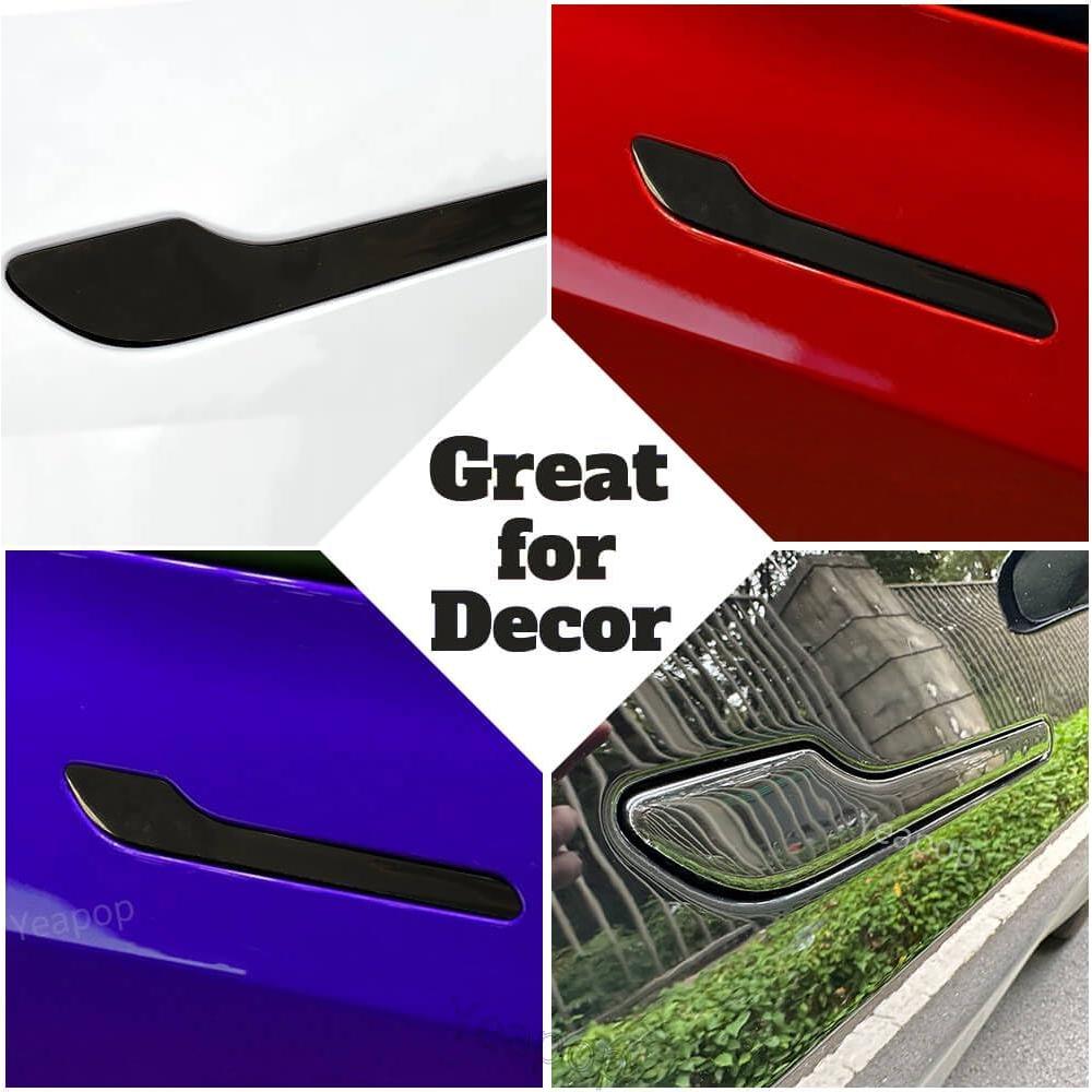 Cubiertas de Manijas de Puerta Yeapop para Tesla Modelo 3 y Y - Negro