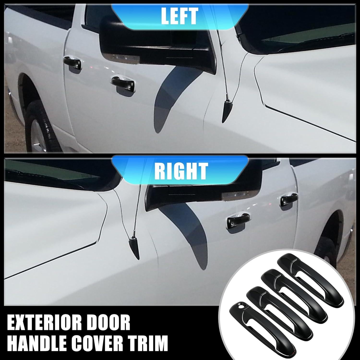 Cubierta de Manija de Puerta Exterior ABS X AUTOHAUX 4 Piezas