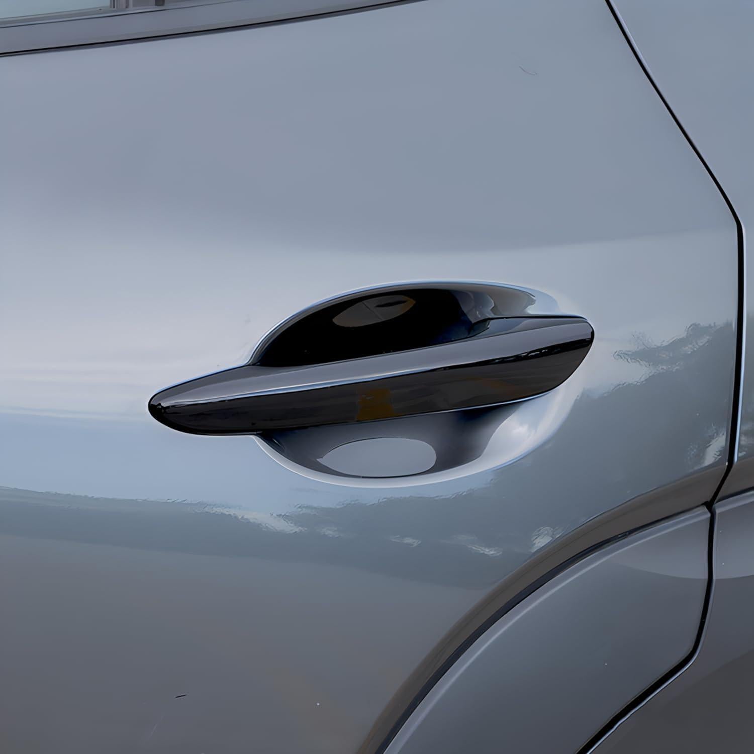 Protector de Manija de Puerta Auto Zacxoxsr Negro Brillante