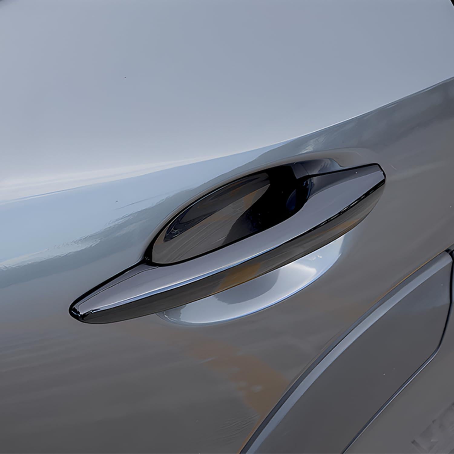 Protector de Manija de Puerta Auto Zacxoxsr Negro Brillante