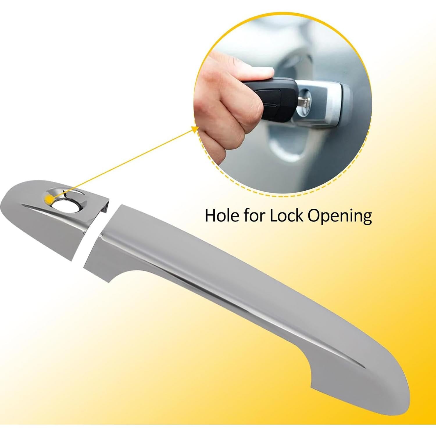 Cubiertas de Manijas de Puerta OCPTY 4Pcs Cromo para Toyota Camry 2012-2017