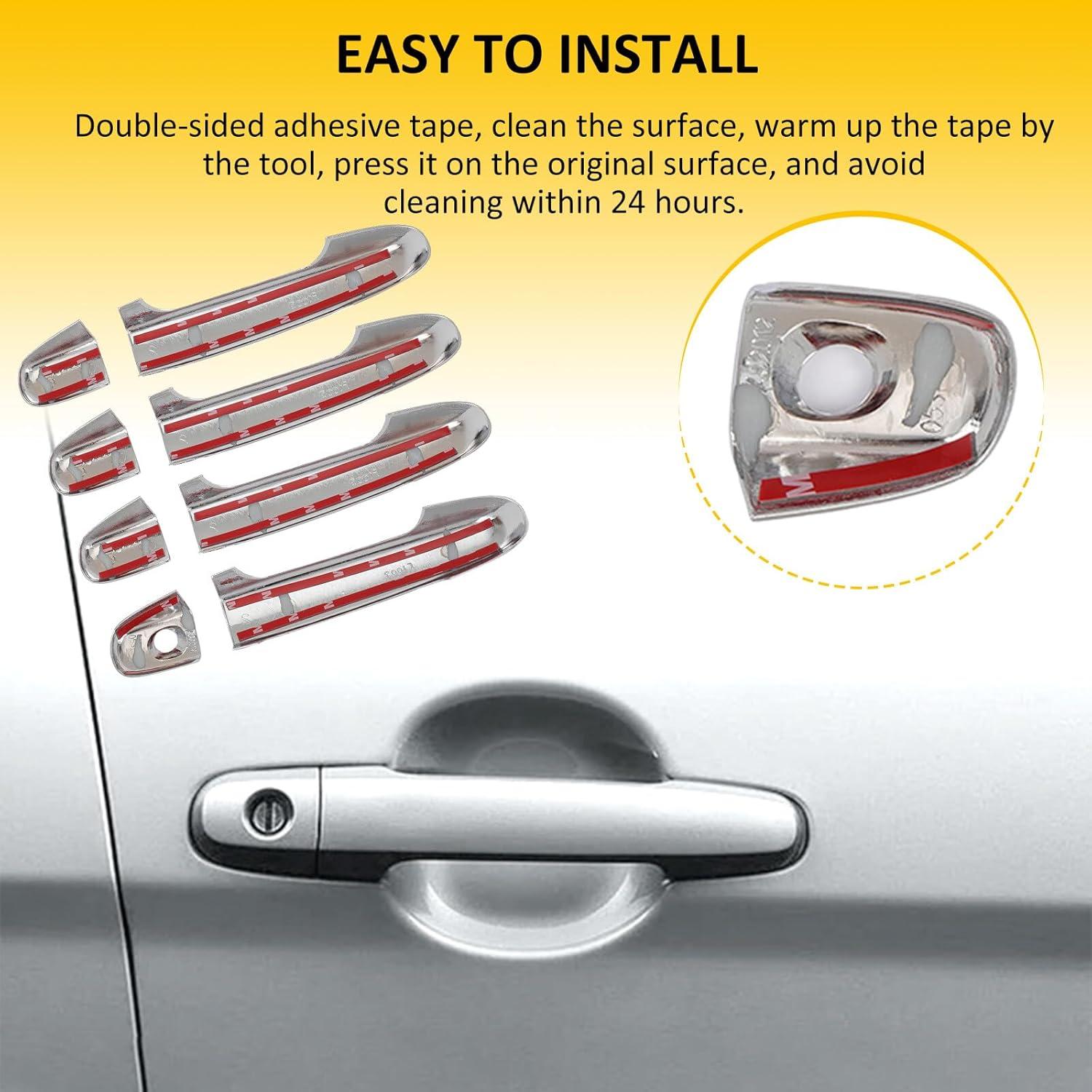 Cubiertas de Manijas de Puerta OCPTY 4Pcs Cromo para Toyota Camry 2012-2017