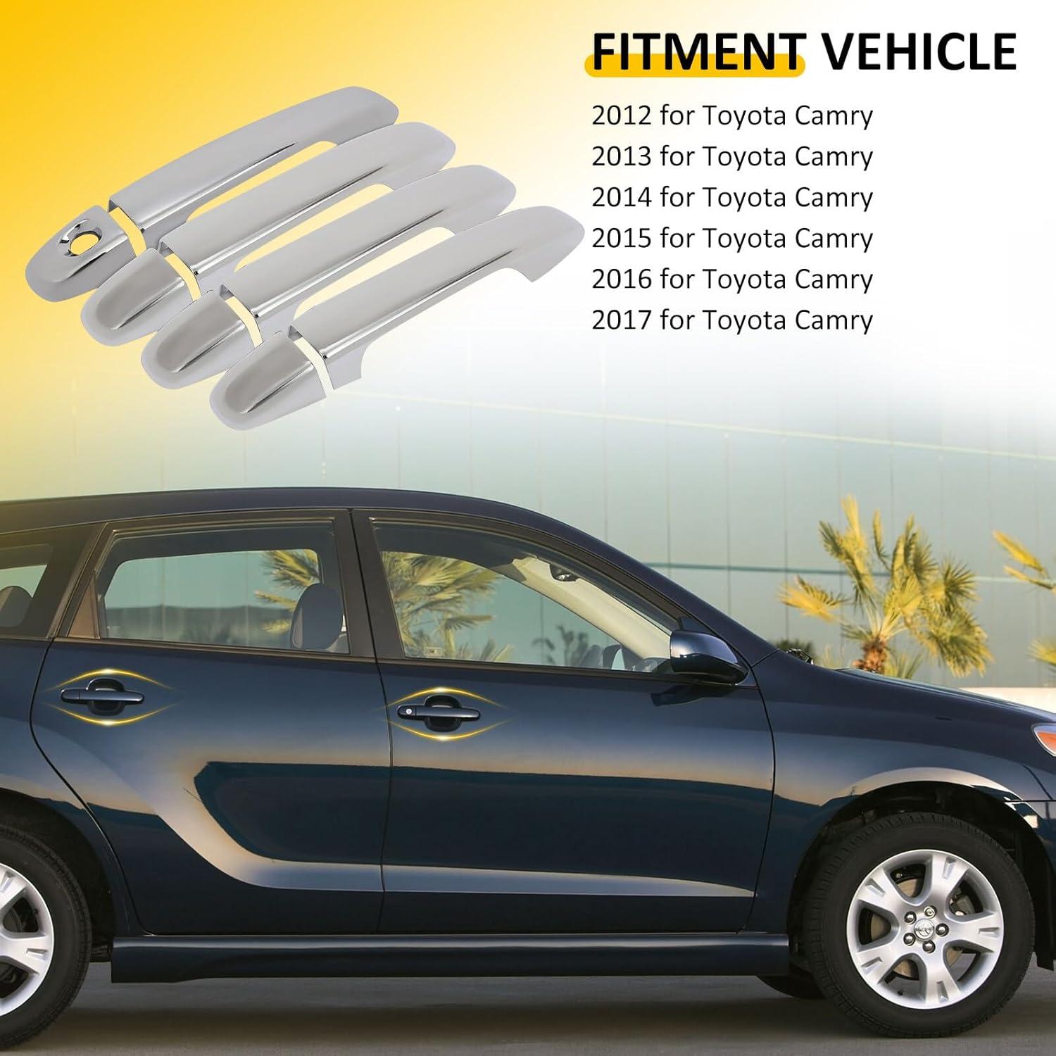 Cubiertas de Manijas de Puerta OCPTY 4Pcs Cromo para Toyota Camry 2012-2017
