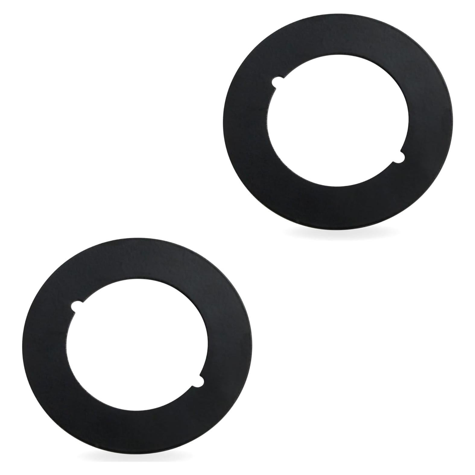 Placa de Scar GQNDGN para Manija de Puerta - 2 Piezas Negro