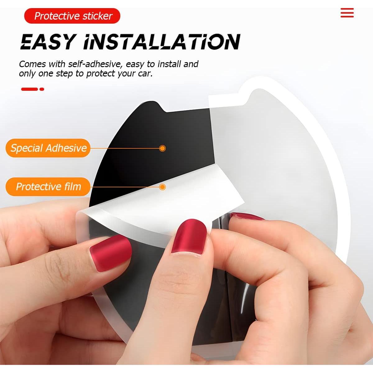 4 Calcomanías para Manijas de Puerta de Auto BELOMI TPU 3D