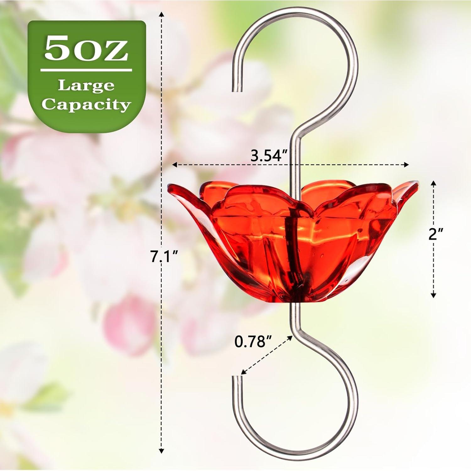 Moat de Hormigas BOLITE Rojo 5 Oz para Alimentador de Colibríes