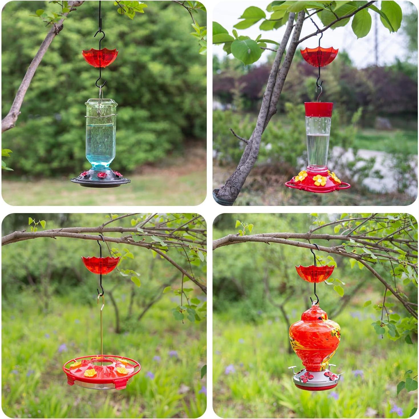 Moat para Hormigas TERULF con Ganchos y Paraguas Rojo 4 Pack