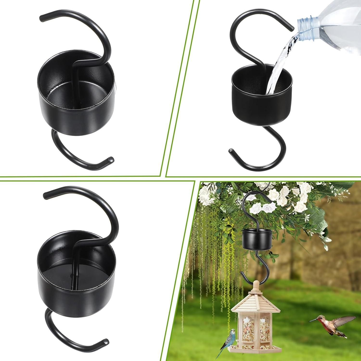 Ganchos en S Grevosea para colgar comederos de aves - 2 unidades