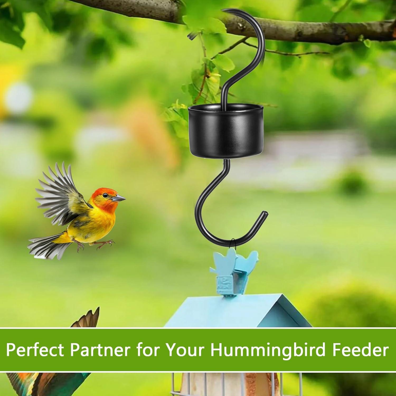 Ganchos en S Grevosea para colgar comederos de aves - 2 unidades