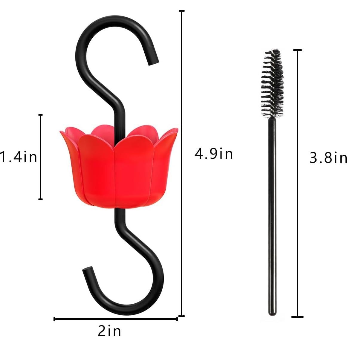 Alimentador de Colibríes con Guardia de Hormigas RM FOLD ART - 4 Piezas