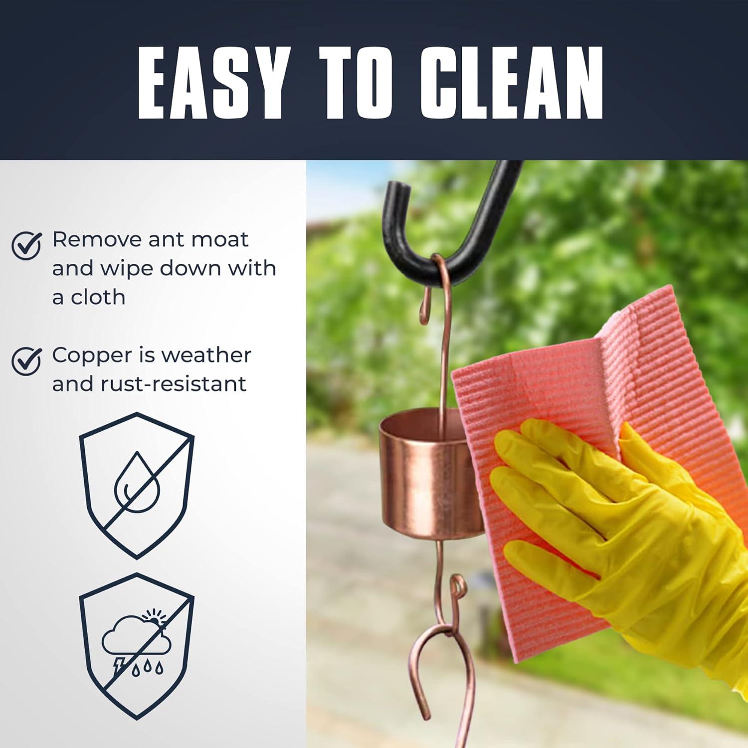 Moat de Hormigas de Cobre Monarch Abode 16.5 cm para Colibríes