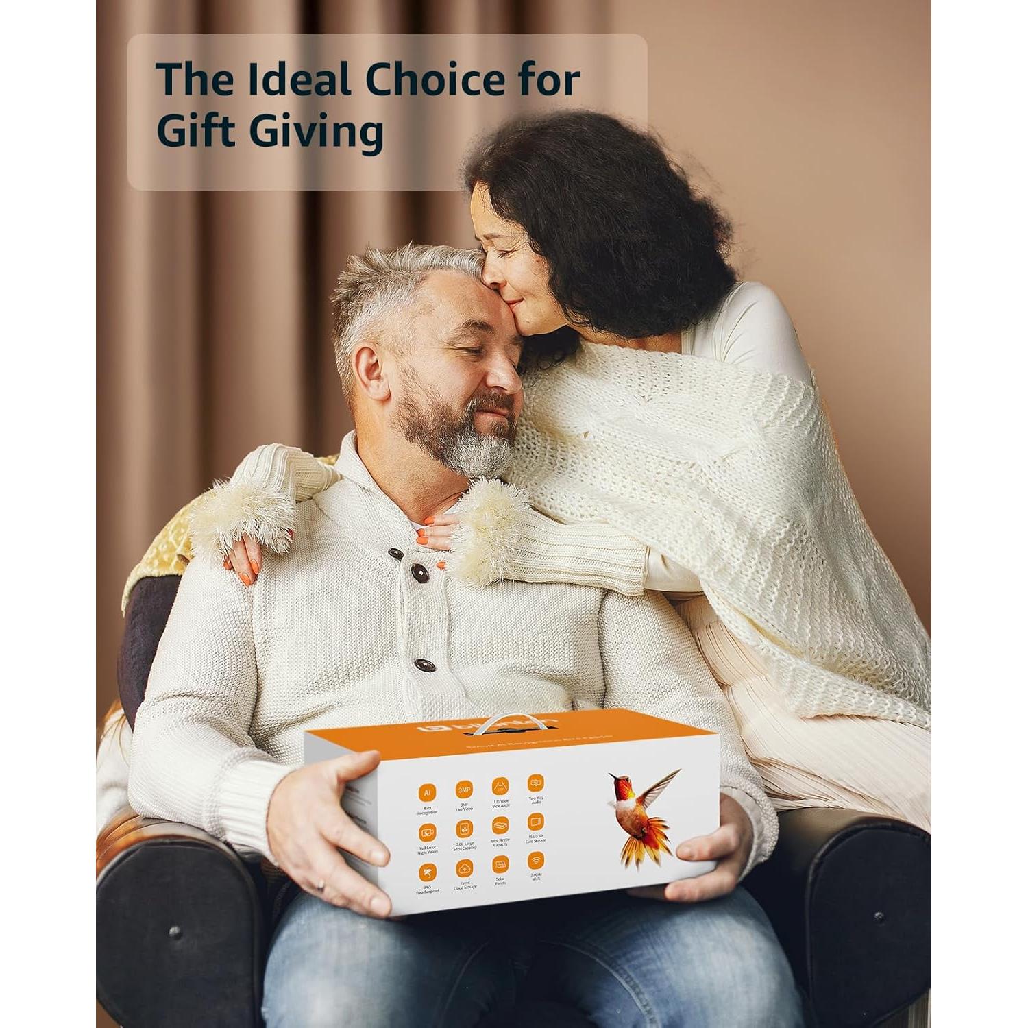 Comedero Inteligente para Aves Bilantan con Cámara Solar 1.5L