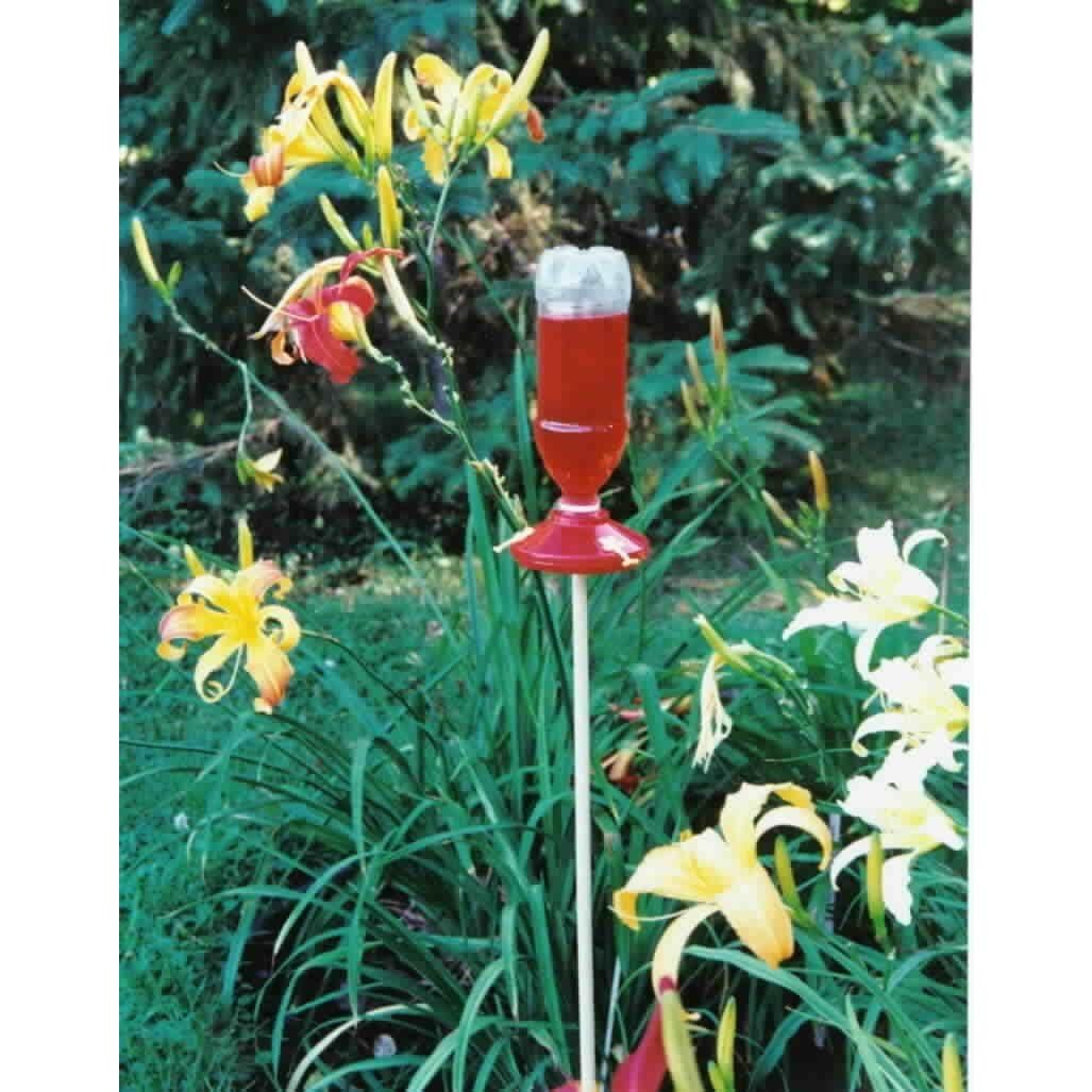 Alimentador de Colibríes Colgante Gadjit Rojo - Reutiliza Botellas