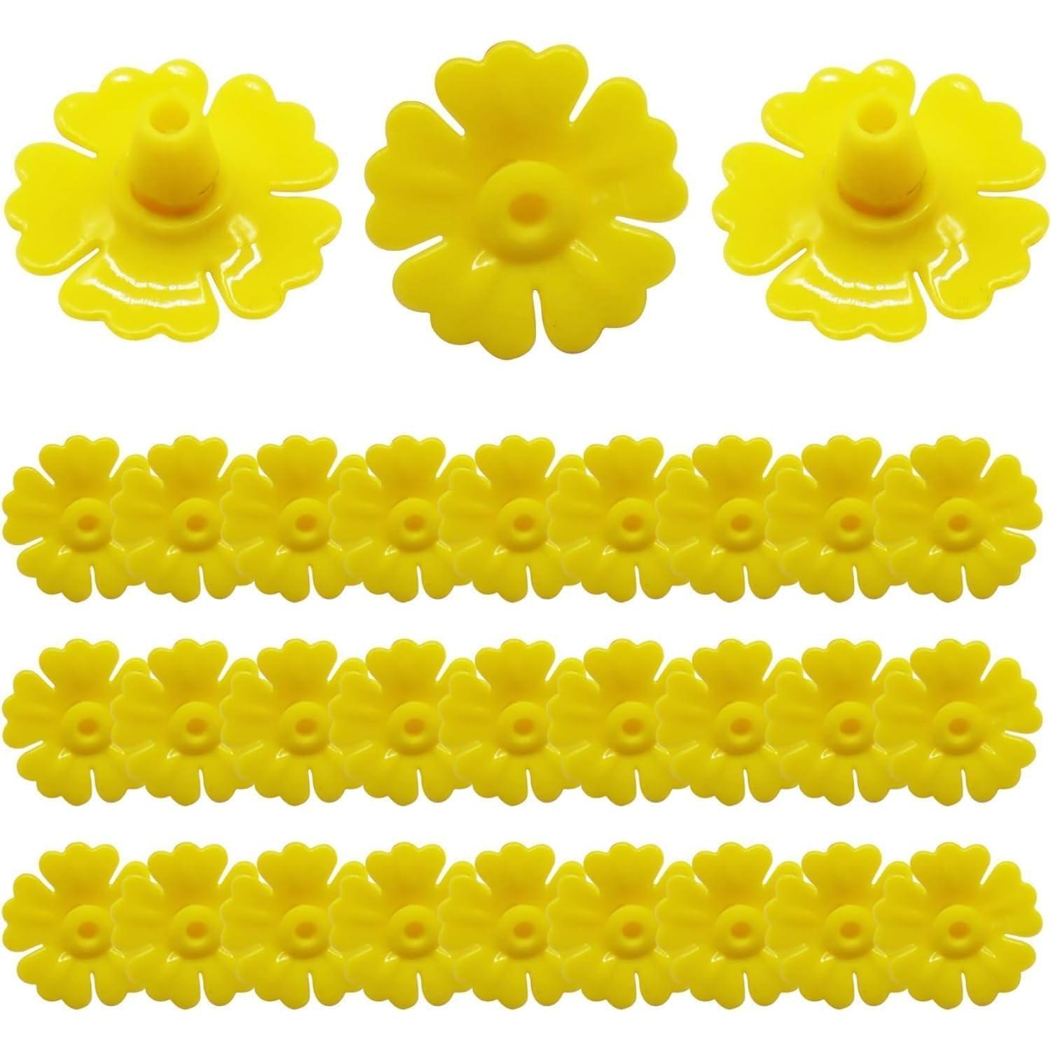 30 Piezas Repuesto Alimentador Colibrí Jinshining Amarillo 3cm