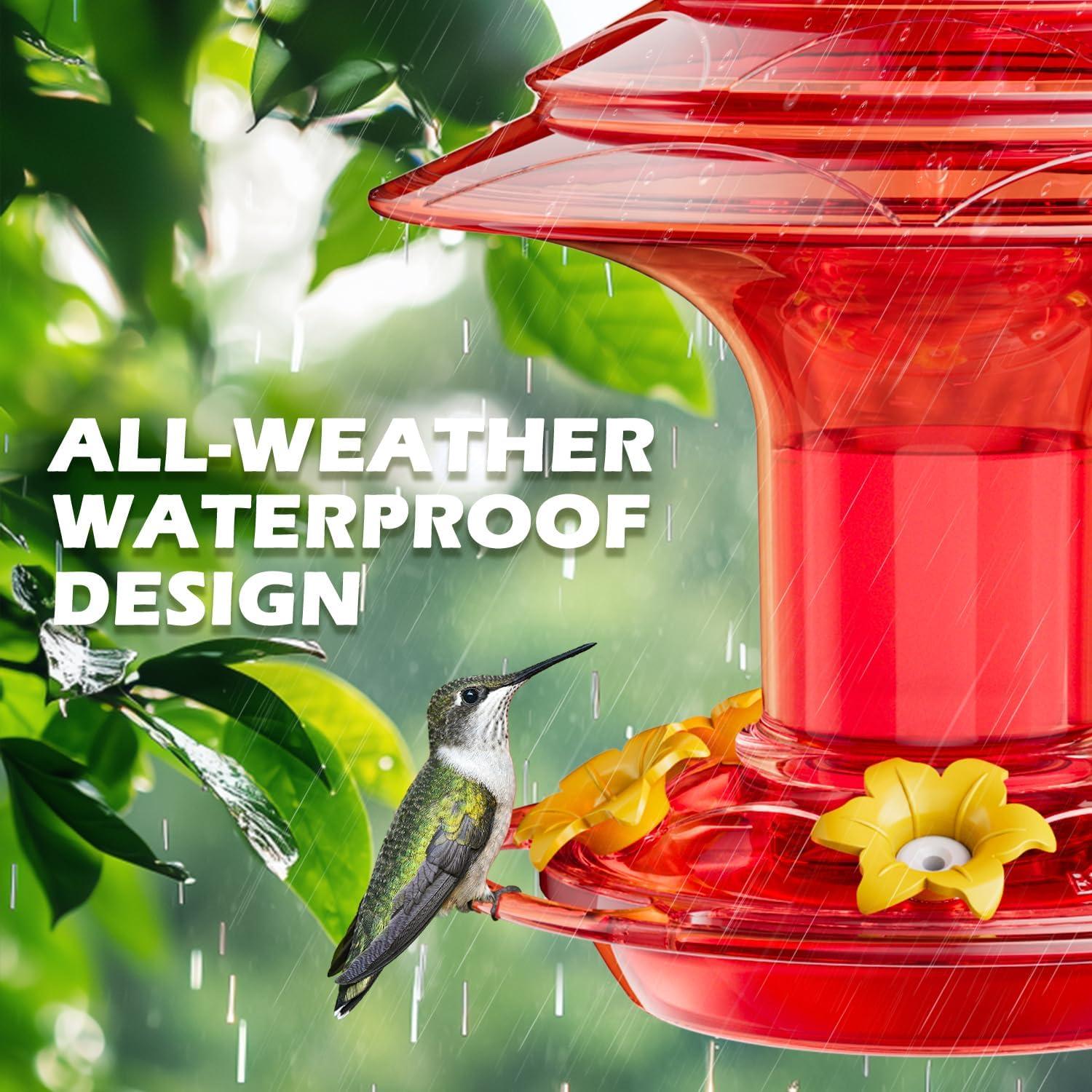 Alimentador de Colibrí Birdream Rojo 1.3kg 5 Puertos Antihormigas