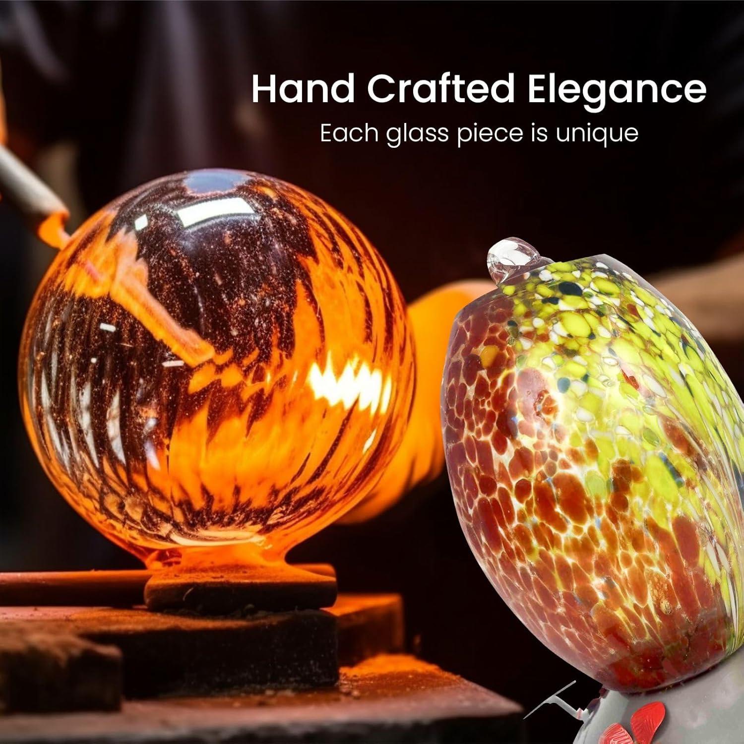 Alimentador de Colibríes Nature Gear de Vidrio Rojo 1.08kg