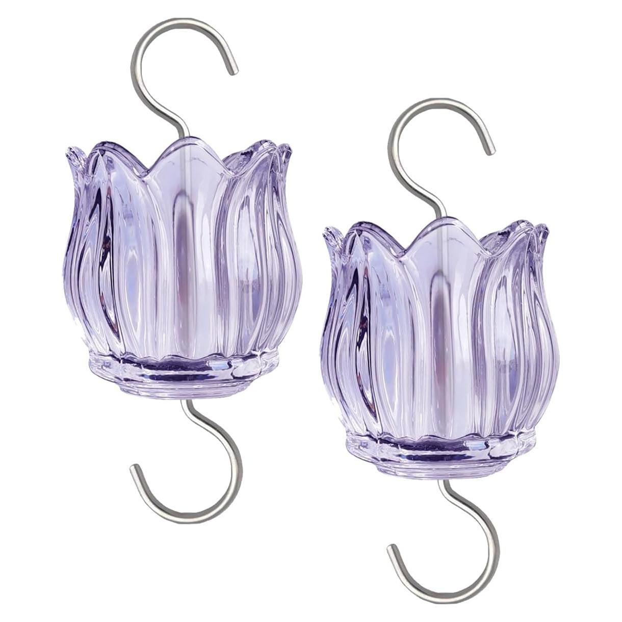 Moat de vidrio HOLAHOMA para colibríes 2PC 90ml púrpura