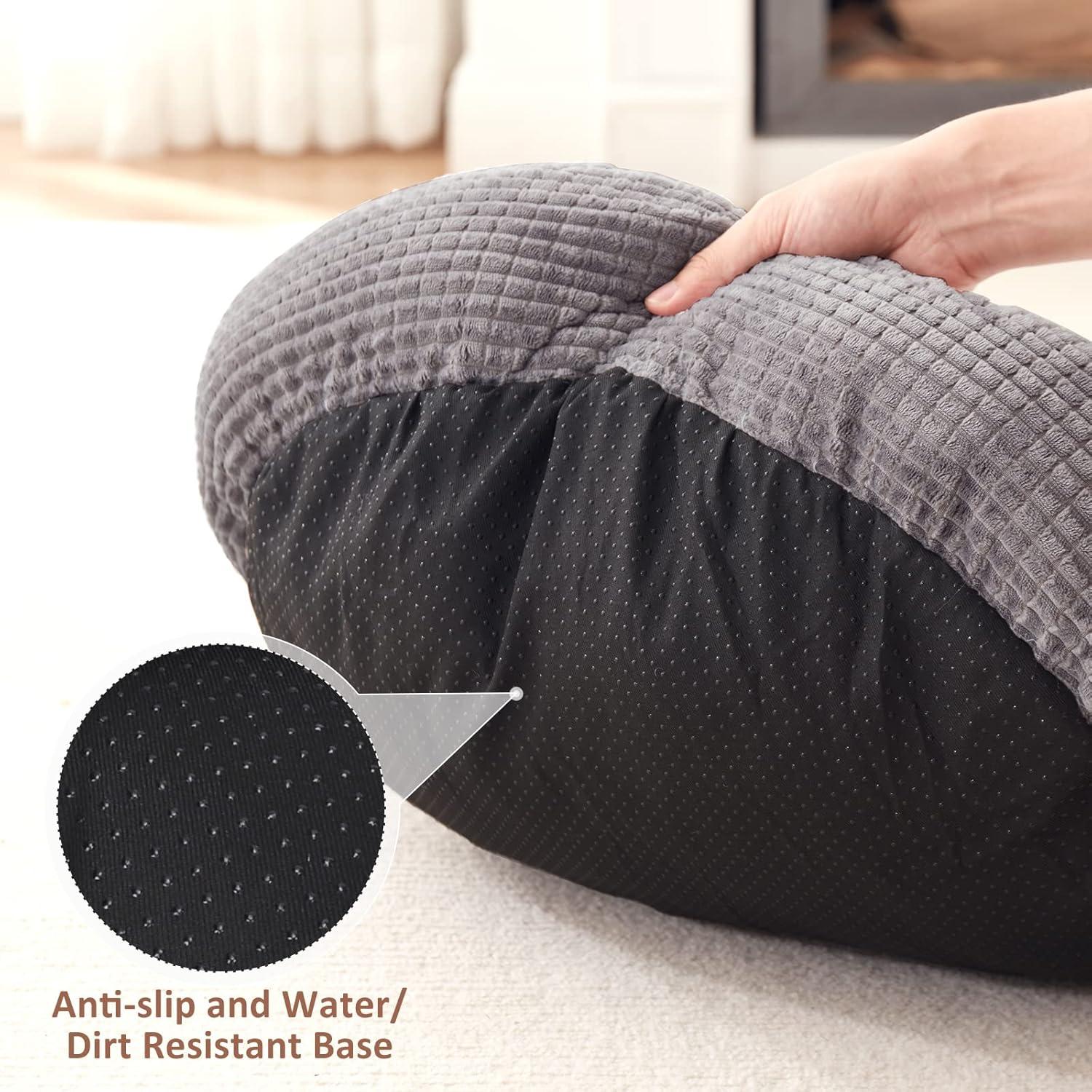 Cama Redonda para Perros Pequeños MIXJOY 58cm con Manta