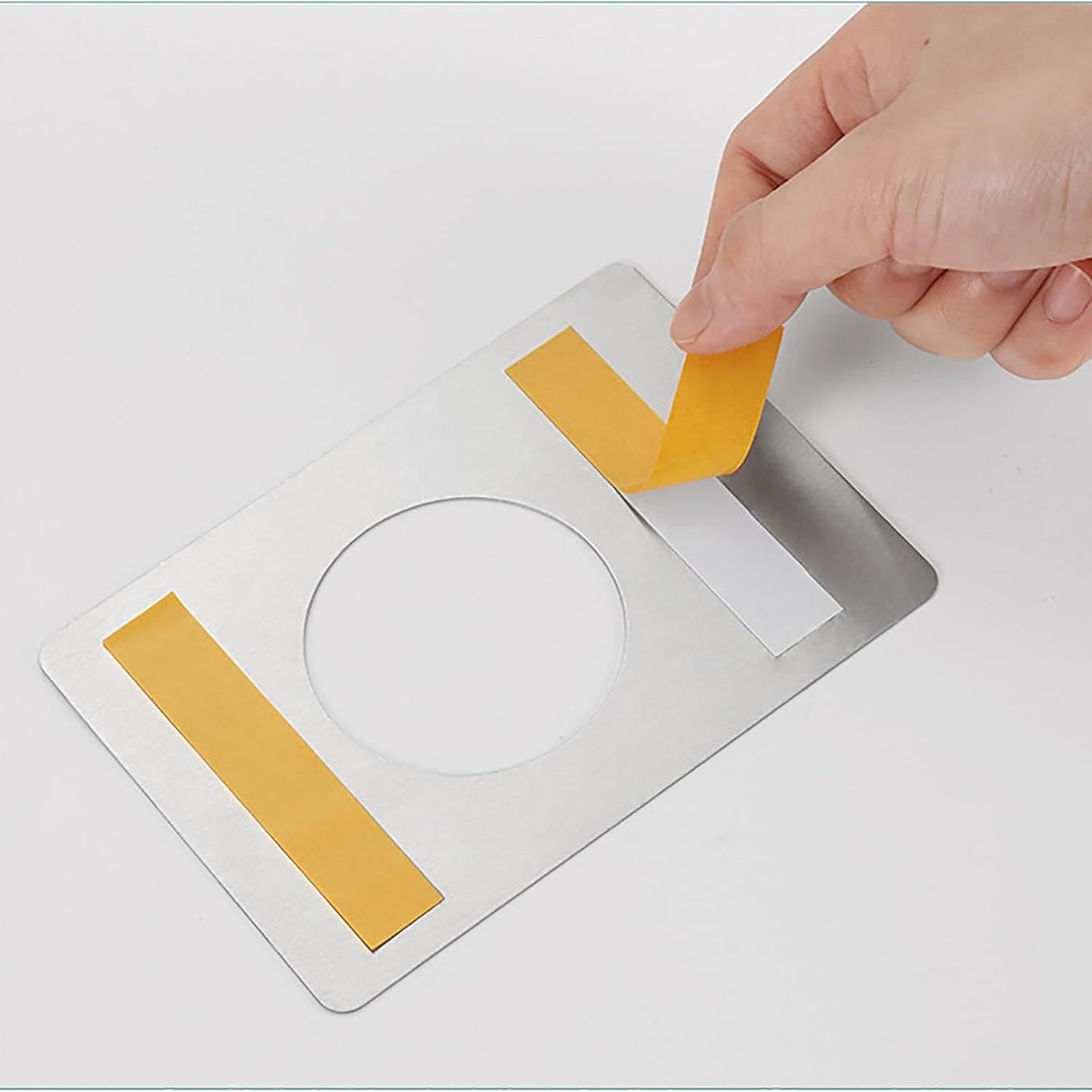 Placa de refuerzo para pomo de puerta OZXNO 2 piezas acero inoxidable