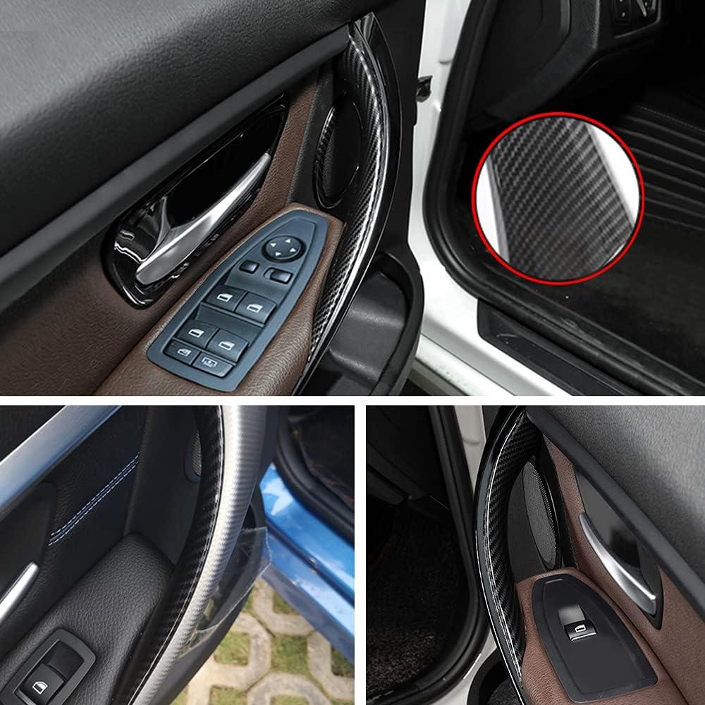 Cubierta de Manija de Puerta Interior BMW 3/4 Series F30 F34 F36 - 4PCS Fibra de Carbono