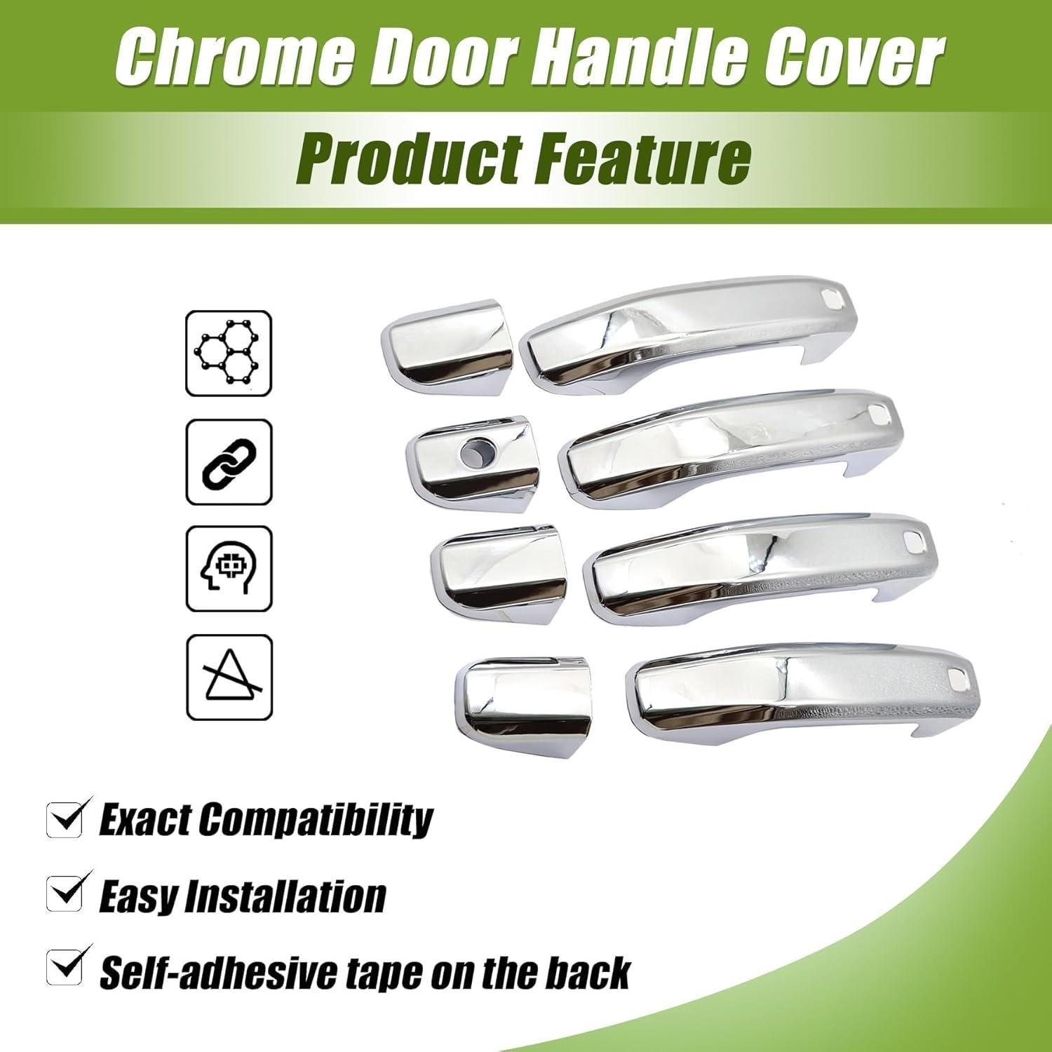 Cubierta de Manija de Puerta Cromada XQSMWF para Chevy/GMC