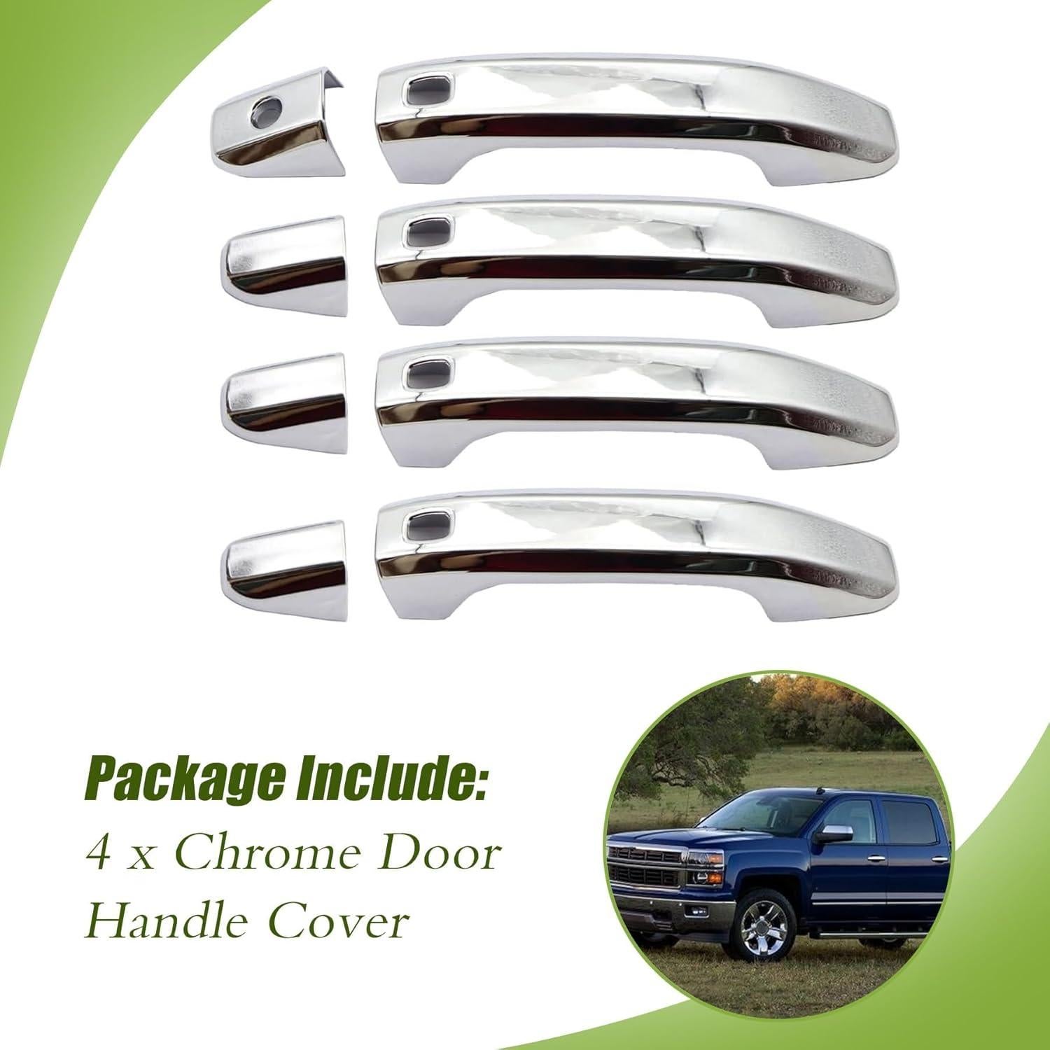 Cubierta de Manija de Puerta Cromada XQSMWF para Chevy/GMC