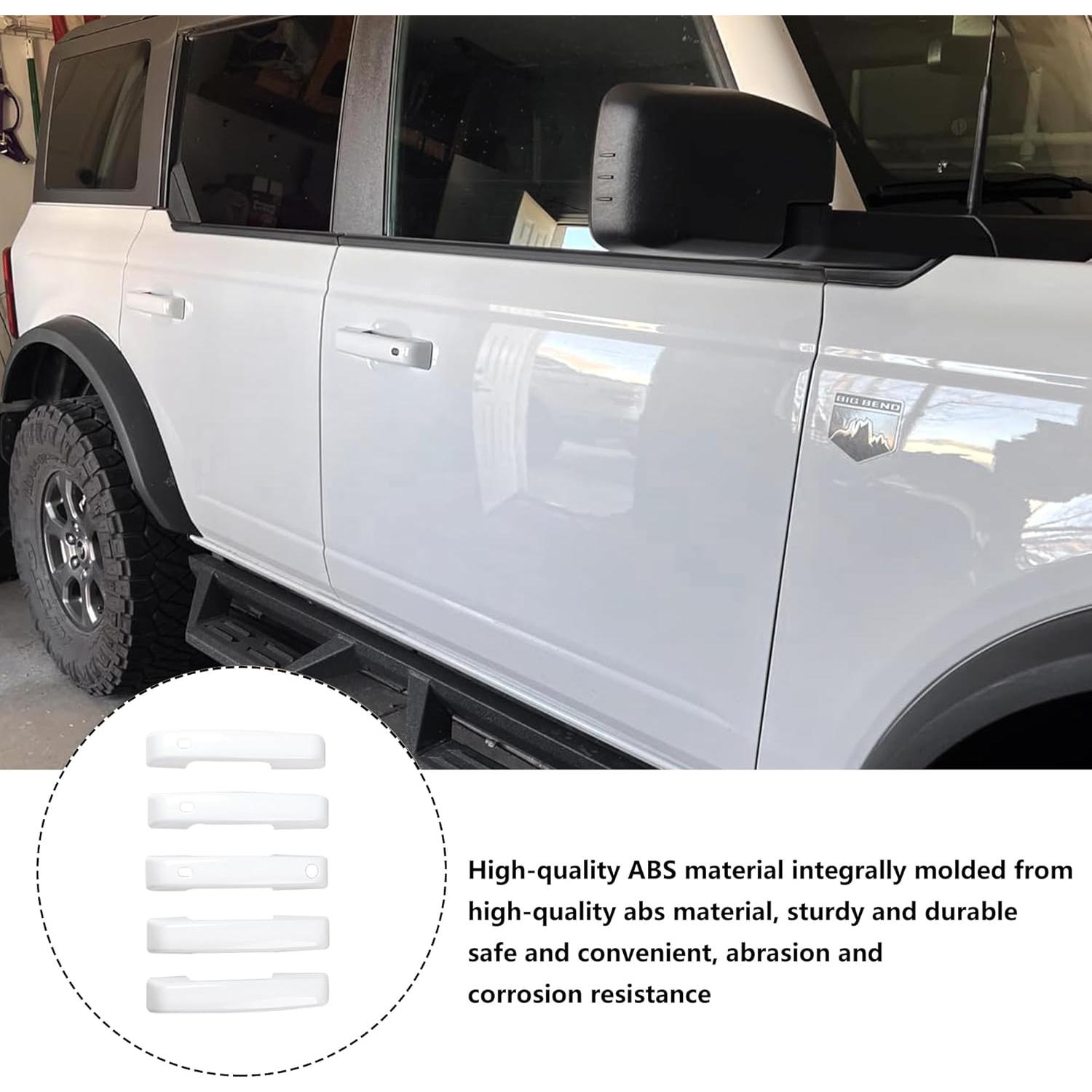 Cubiertas de Manijas de Puerta Ford Bronco 2021-2025 - Blancas