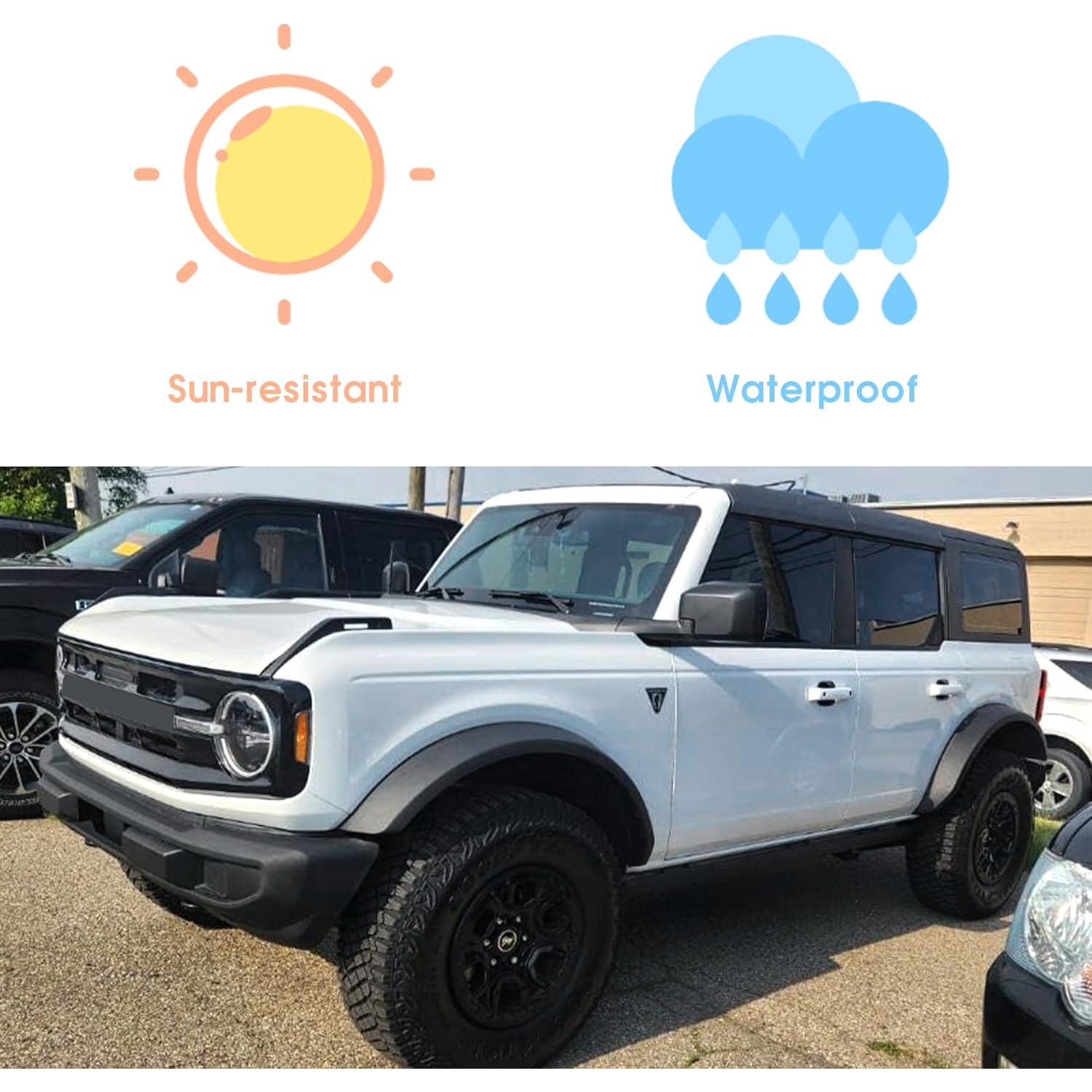 Cubiertas de Manijas de Puerta Ford Bronco 2021-2025 - Blancas