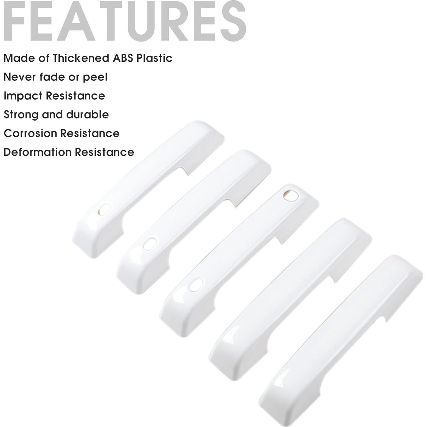 Cubiertas de Manijas de Puerta Ford Bronco 2021-2025 - Blancas