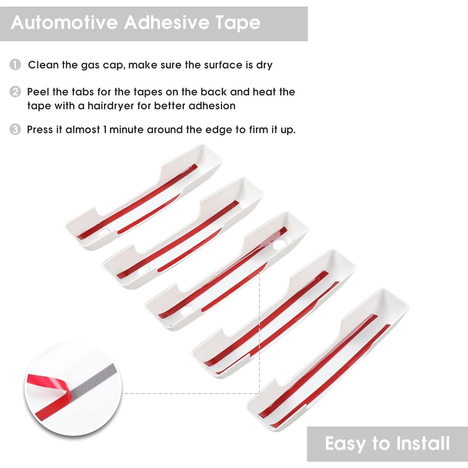 Cubiertas de Manijas de Puerta Ford Bronco 2021-2025 - Blancas