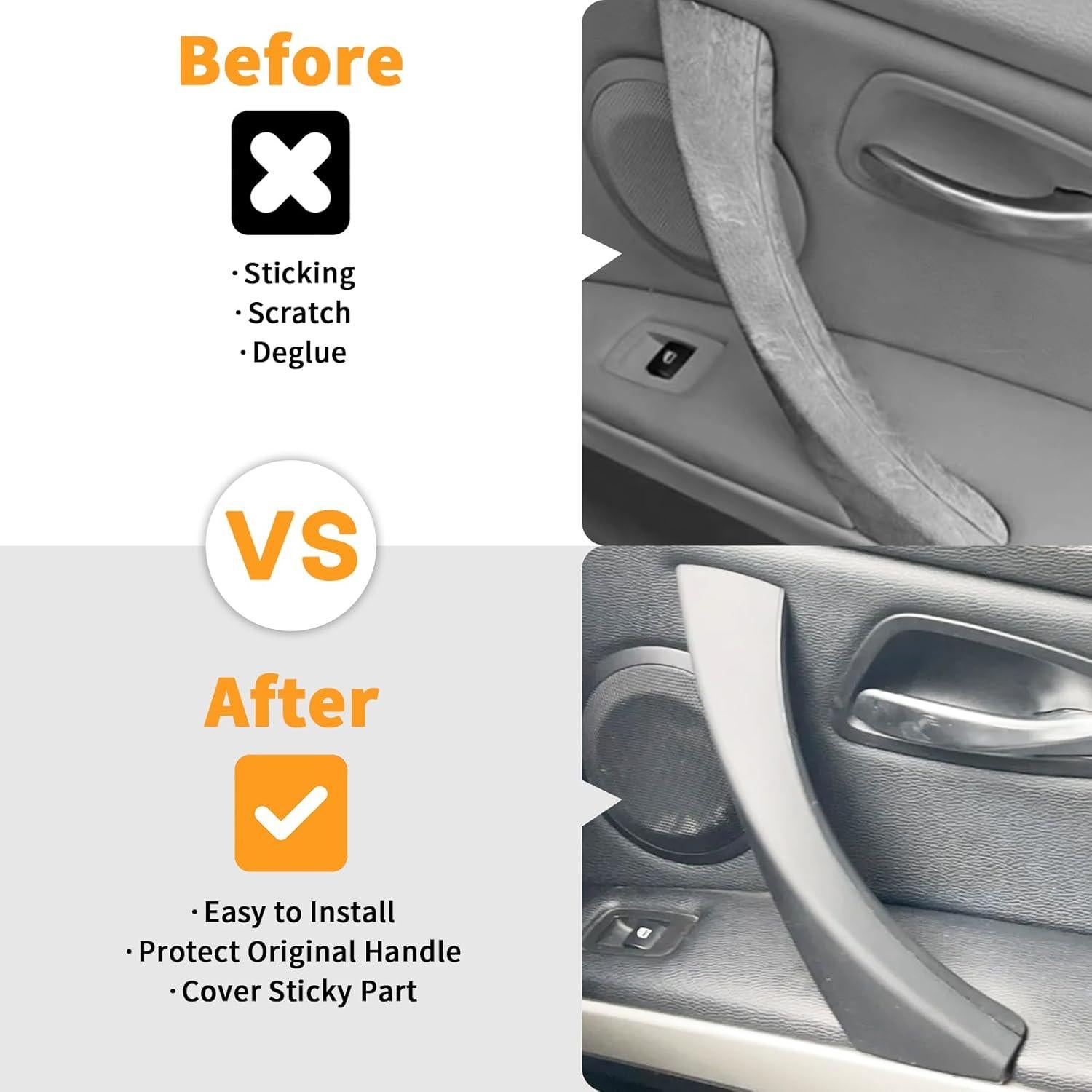 Cubiertas Adhesivas Tiradores Puerta BMW Serie 3 E90 E91 E92 E93