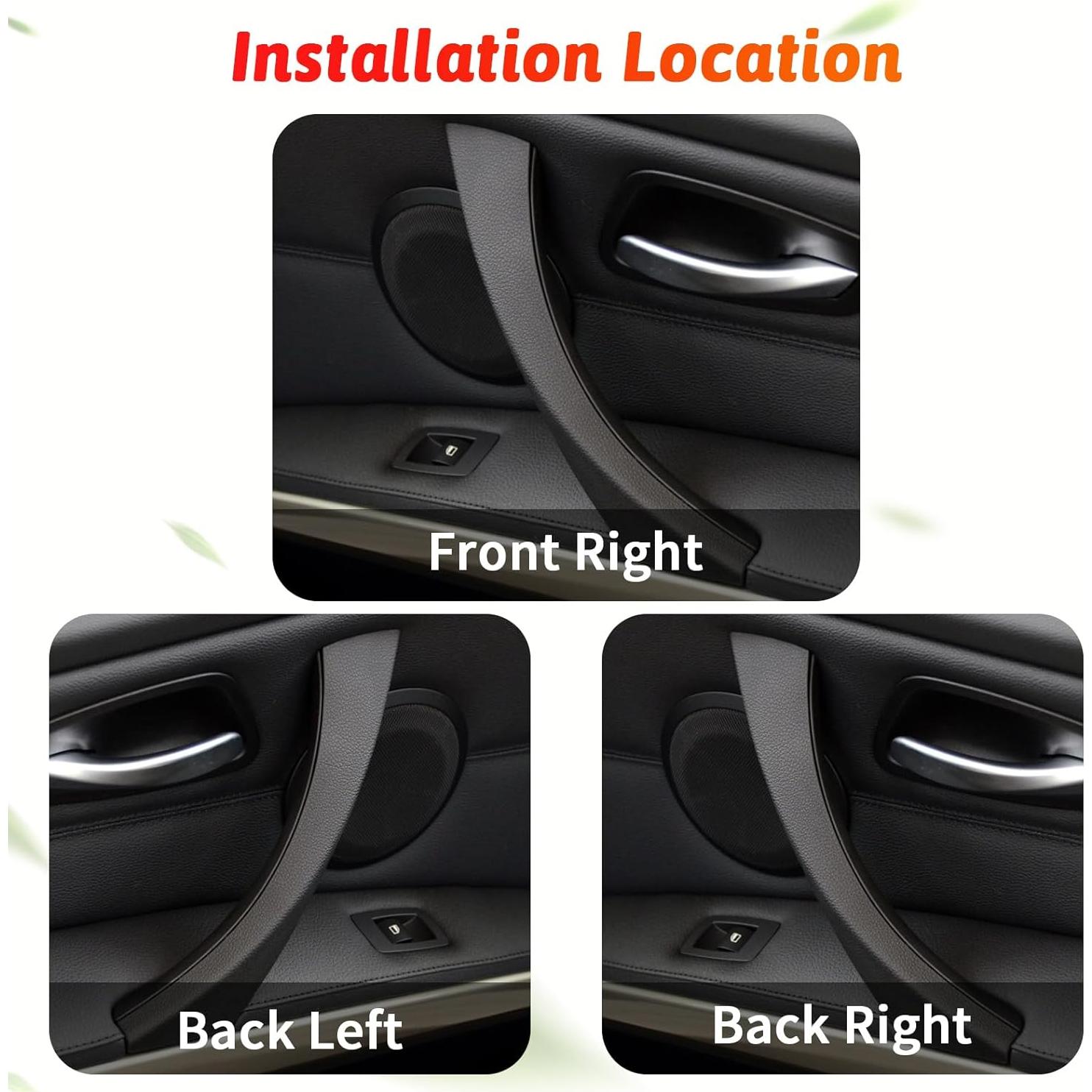 Cubiertas Adhesivas Tiradores Puerta BMW Serie 3 E90 E91 E92 E93