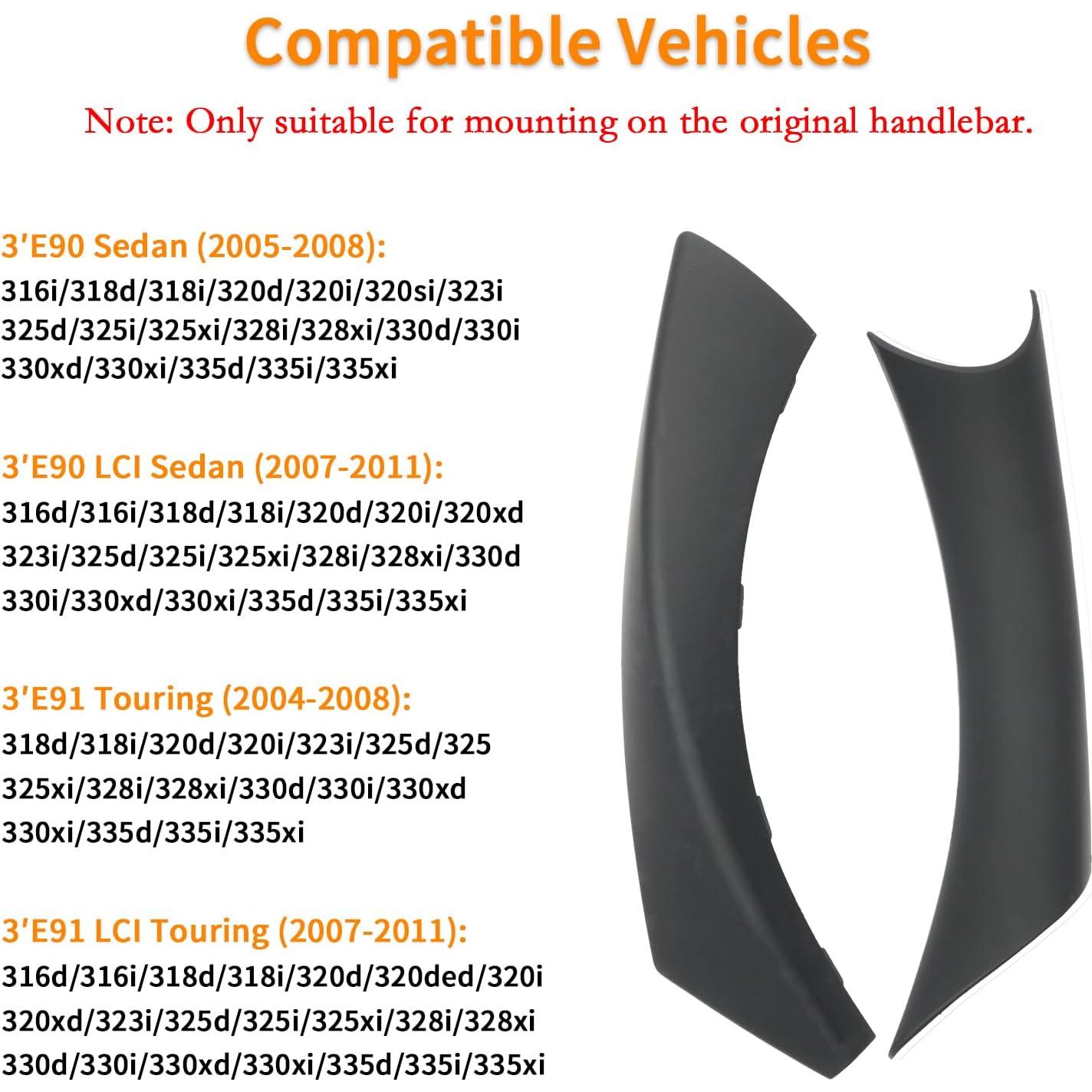 Cubiertas Adhesivas Tiradores Puerta BMW Serie 3 E90 E91 E92 E93