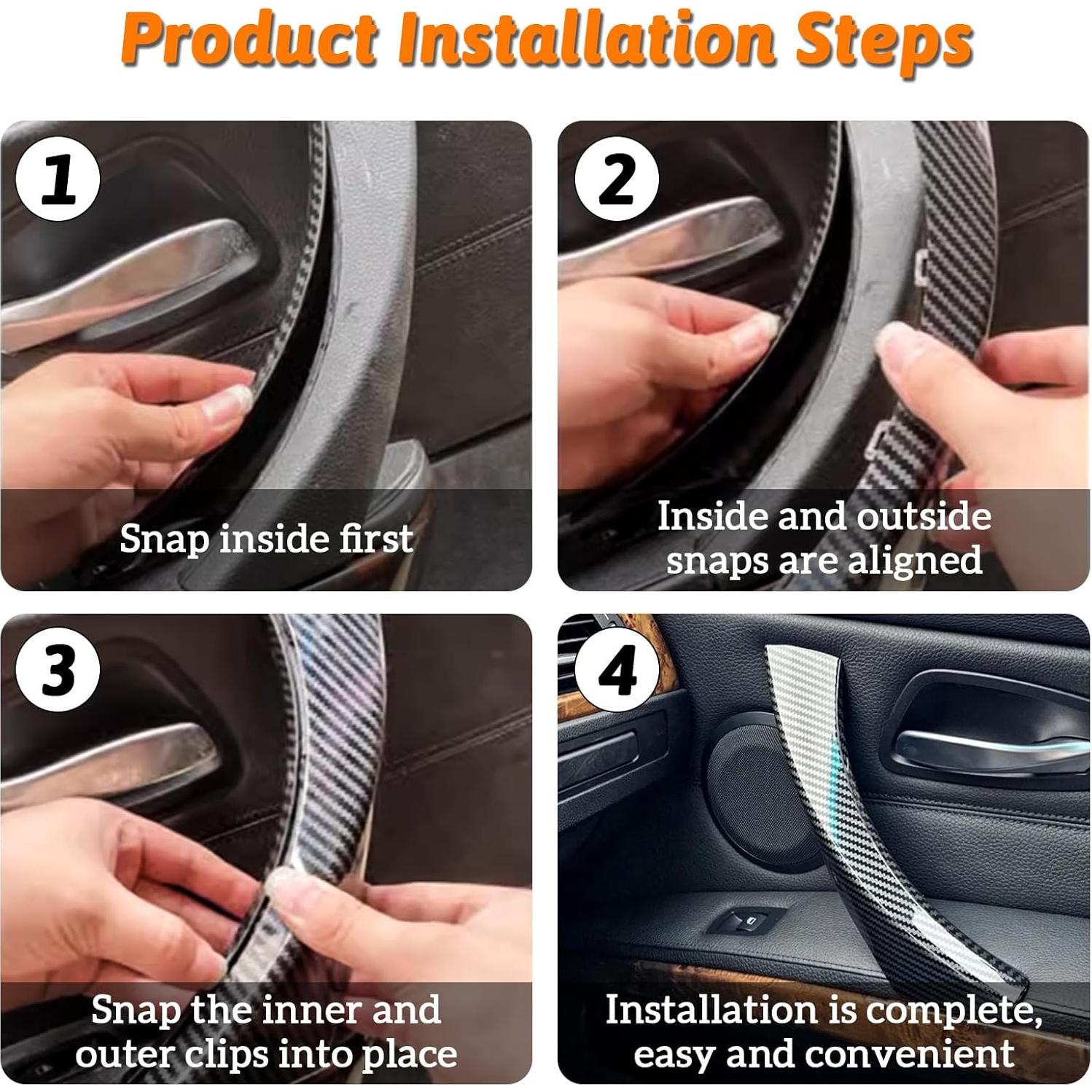 Cubiertas Adhesivas Tiradores Puerta BMW Serie 3 E90 E91 E92 E93