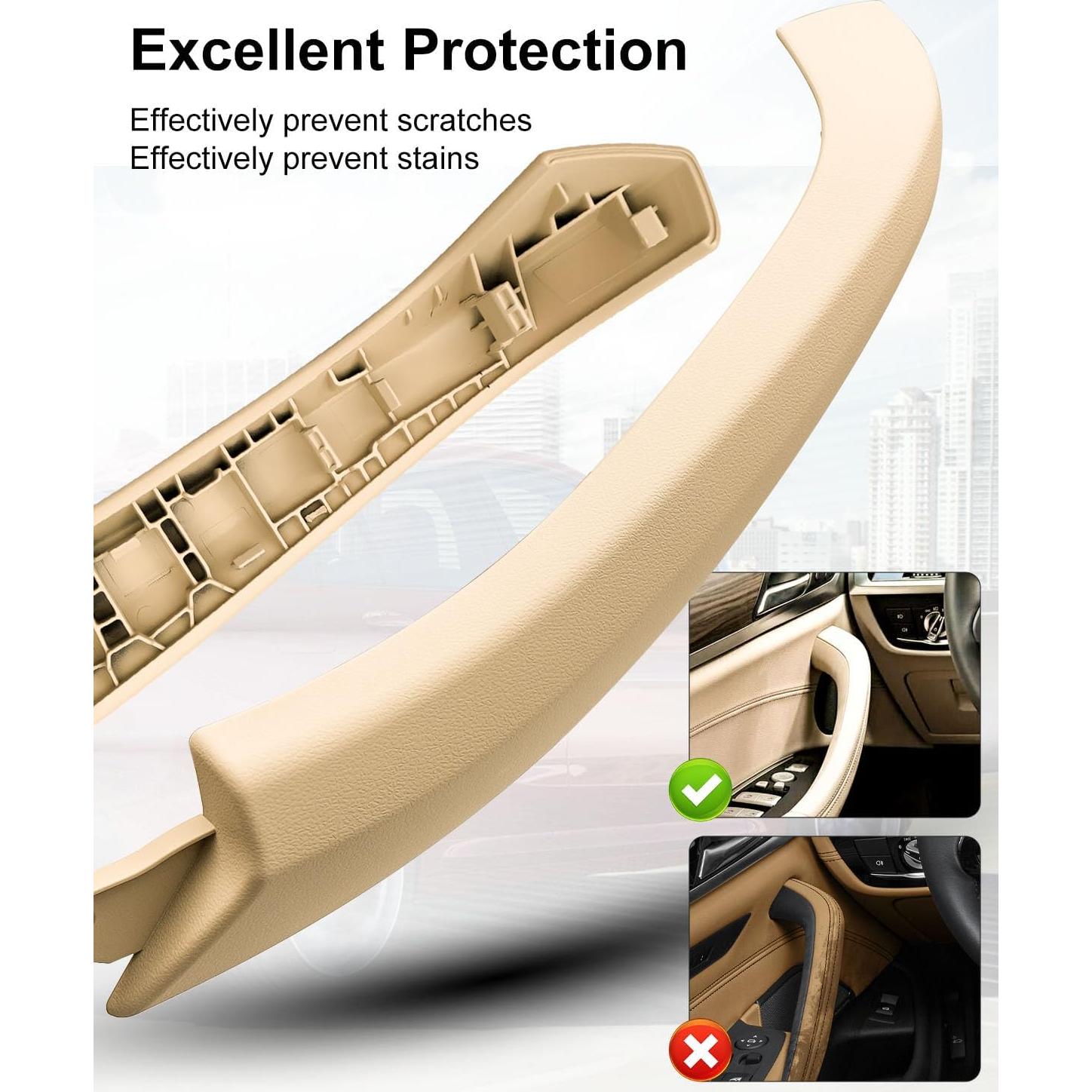 Cubierta de Manija de Puerta Izquierda Beige BMW X3 X4 2018-2021