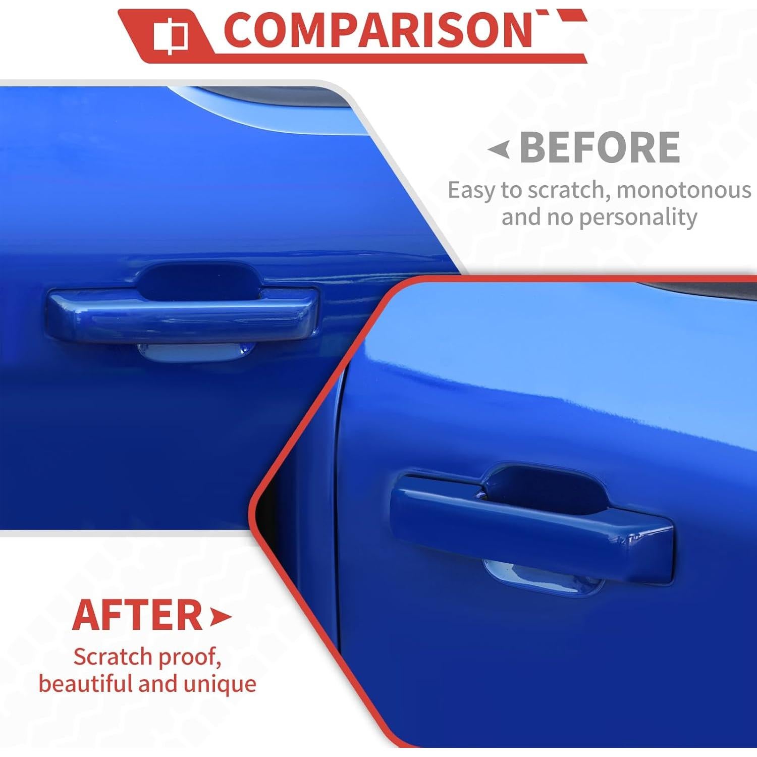 Cubierta de Manija de Puerta Exterior Amayum Azul para Ford F150 2021+