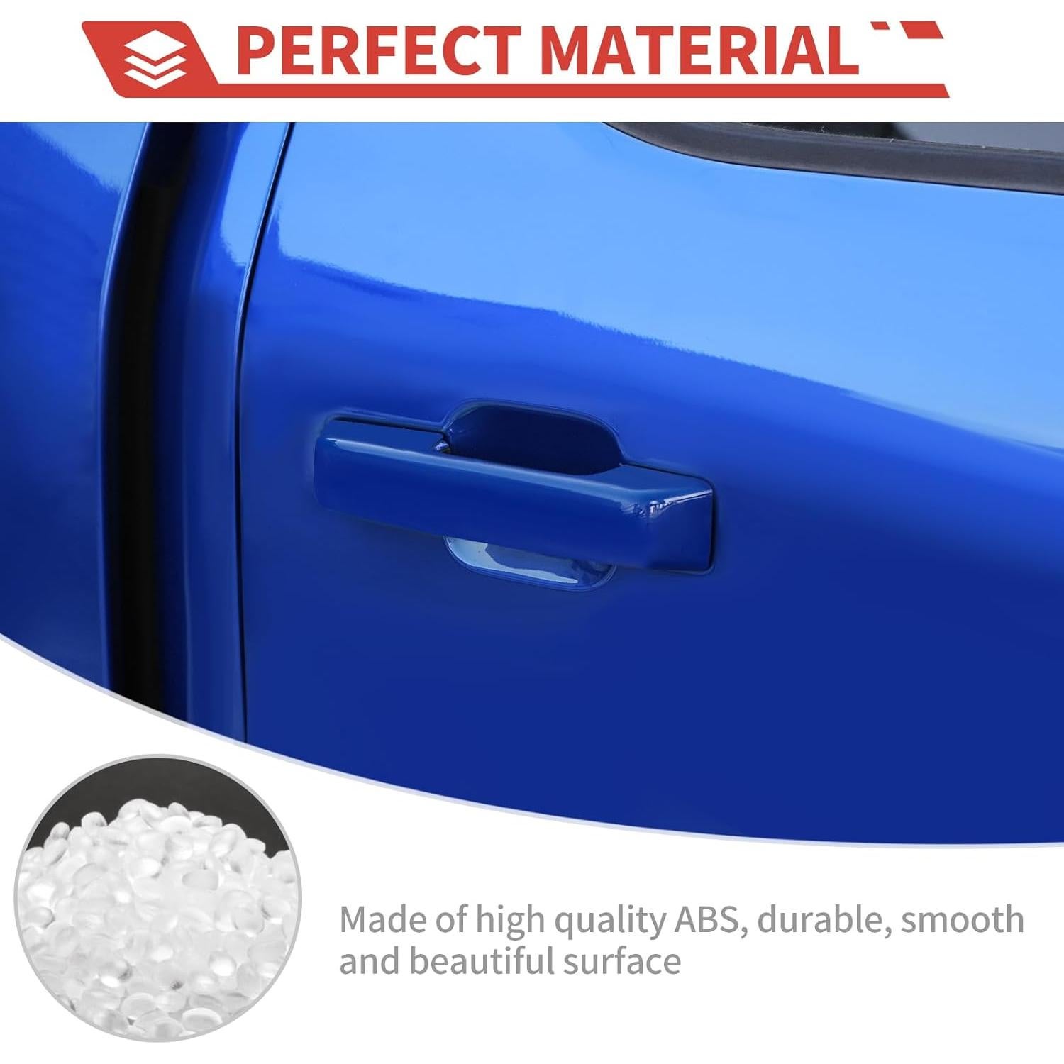 Cubierta de Manija de Puerta Exterior Amayum Azul para Ford F150 2021+