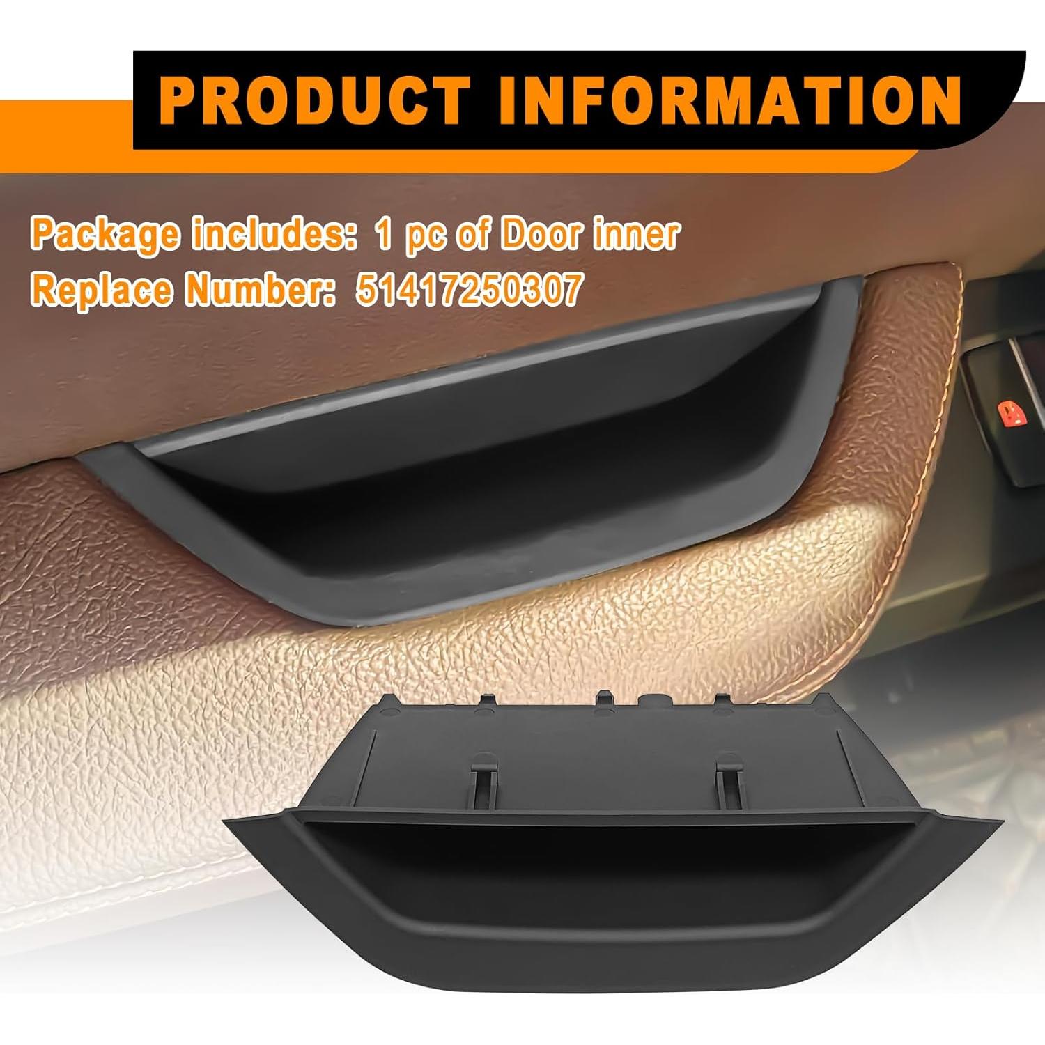 Cubierta reposabrazos puerta Dunviku para BMW X3/X4 2010-2017