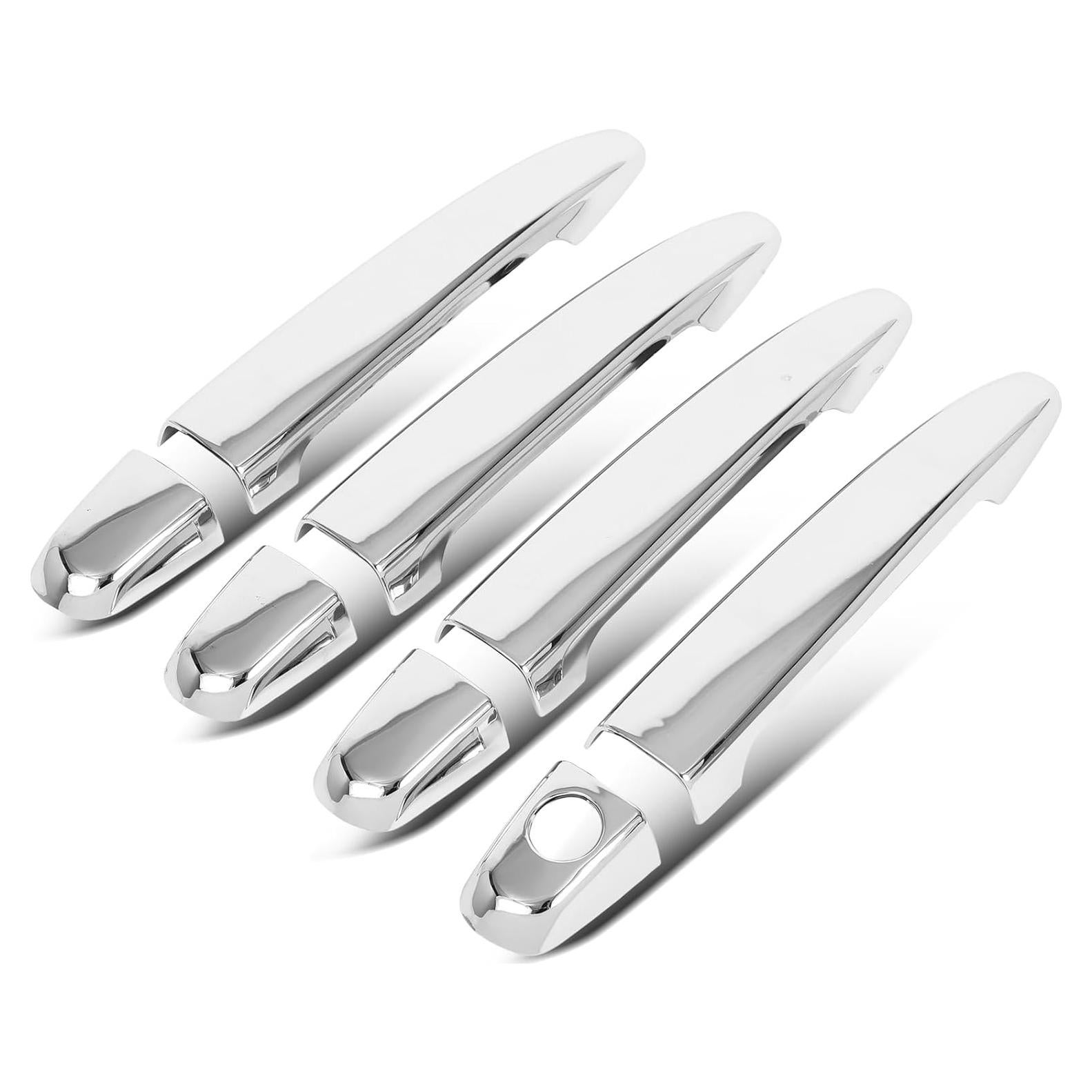 Cubiertas de Manija de Puerta Exterior cciyu Cromadas 4PCS
