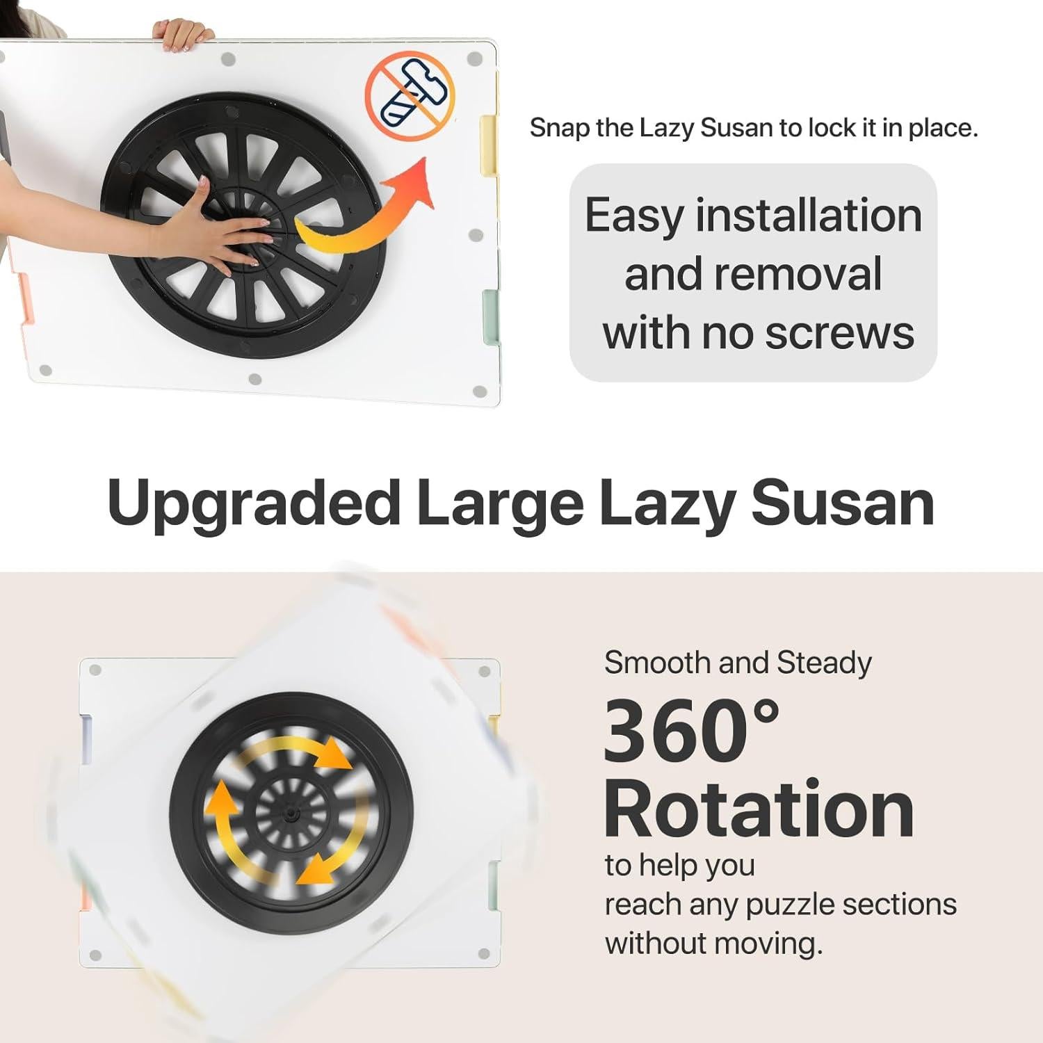 Tablero de Rompecabezas Giratorio Playboda 1000 Piezas 76.2x55.9cm