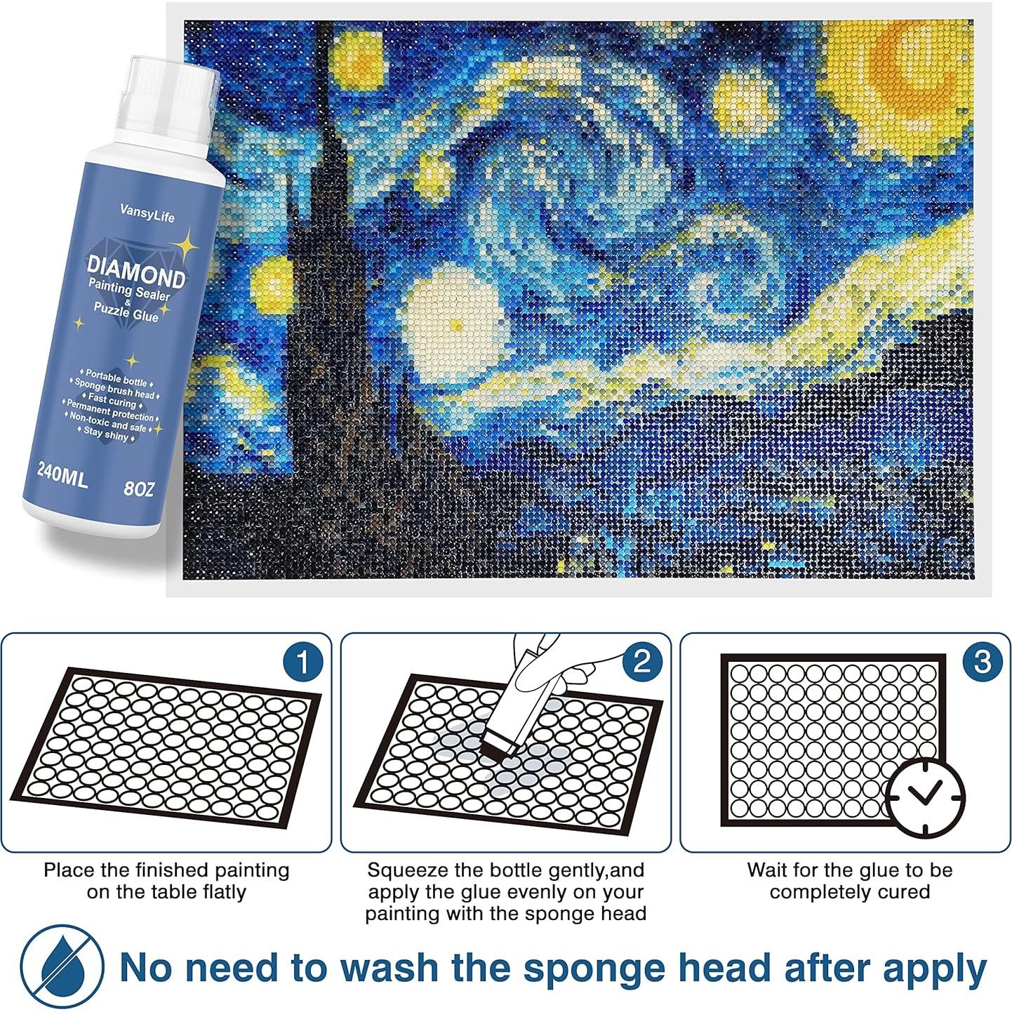 Sellador de Pintura de Diamante VansyLife 240ml Efecto Brillante