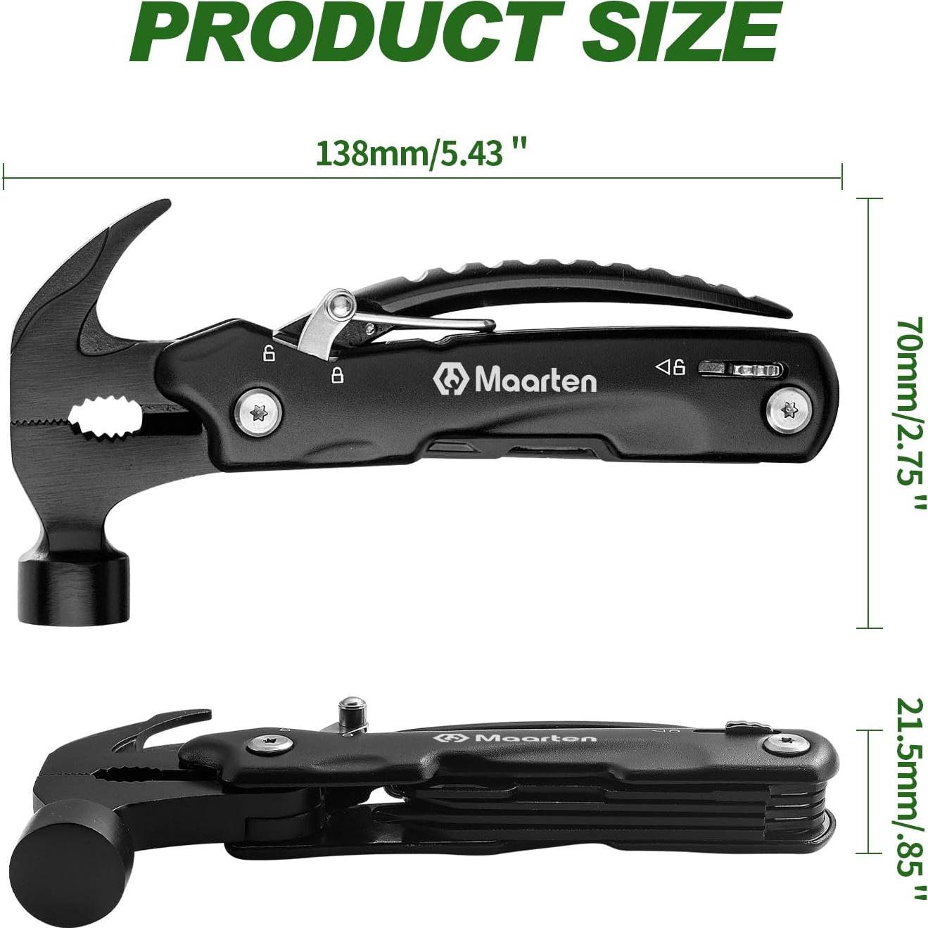 Martillo Multiherramienta Maarten 12 en 1 Acero Inoxidable